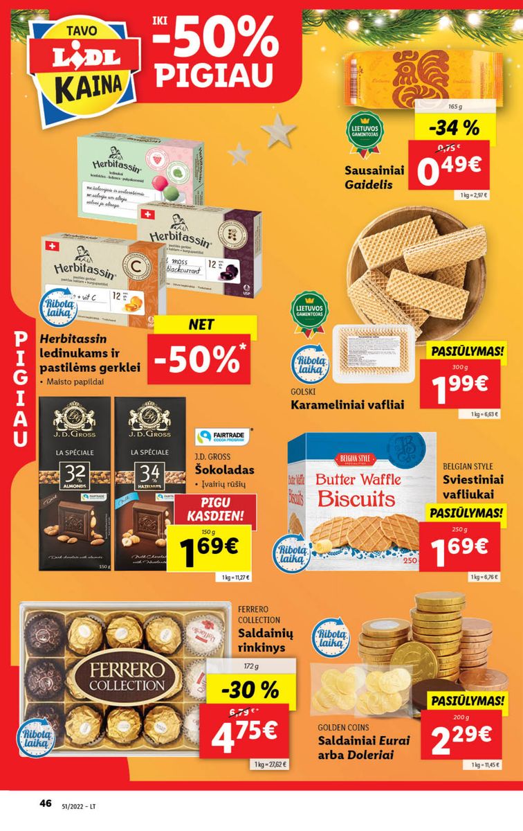 Naujausias LIDL kaininis katalogas 2022.12.19 - 2022.12.25