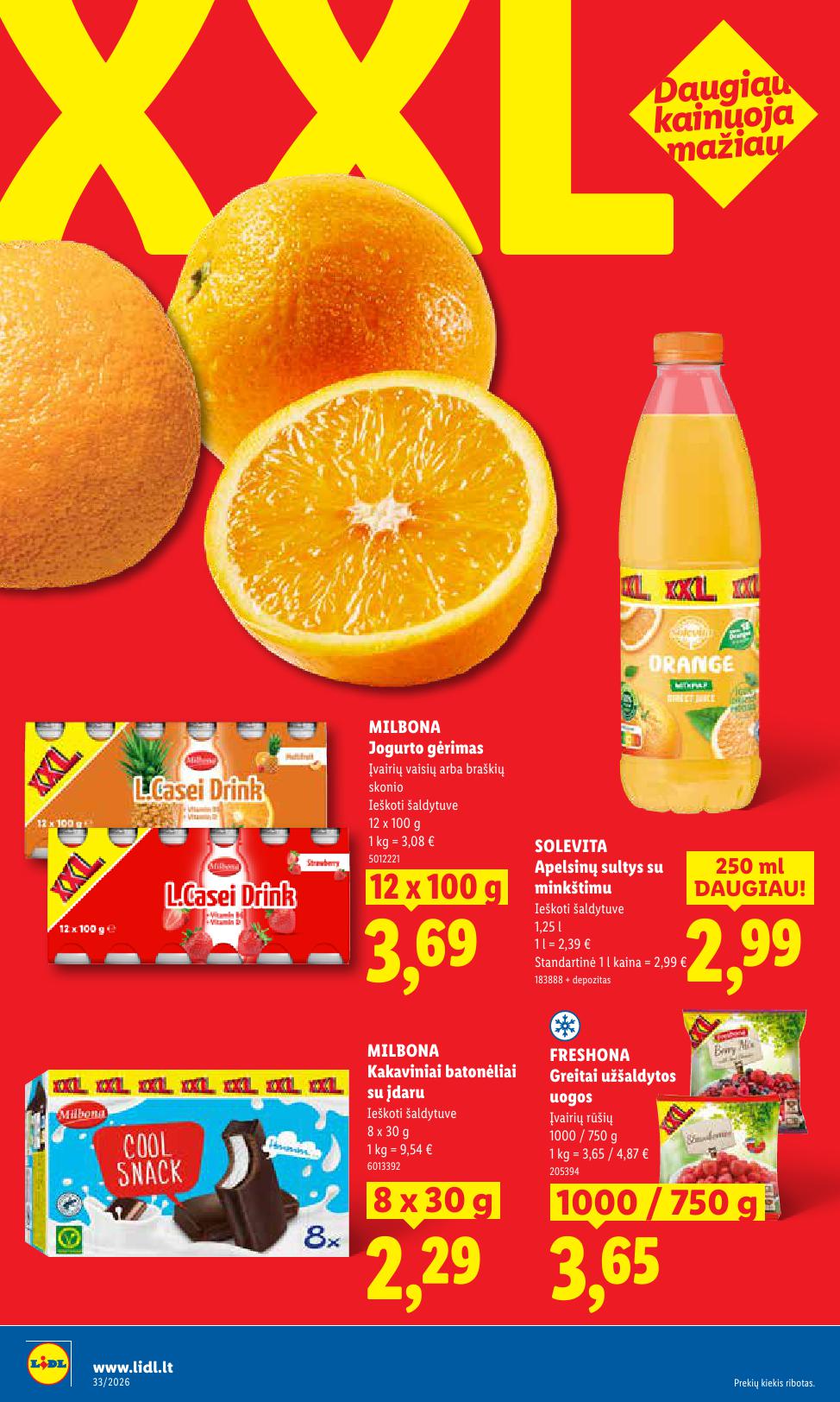 Naujausias LIDL kaininis katalogas 2026.08.10 - 2026.08.16