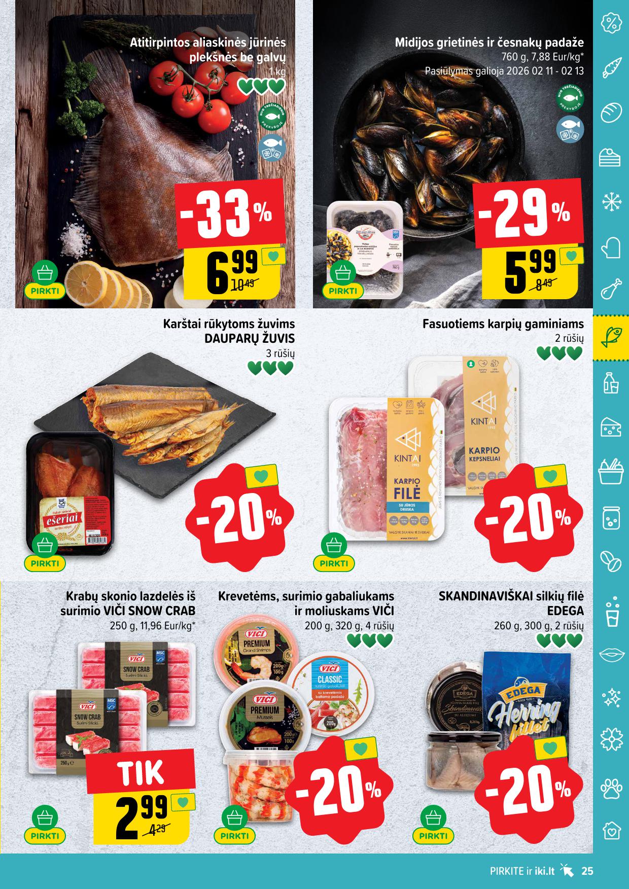Naujausias IKI kaininis katalogas 2026.02.09 - 2026.02.15