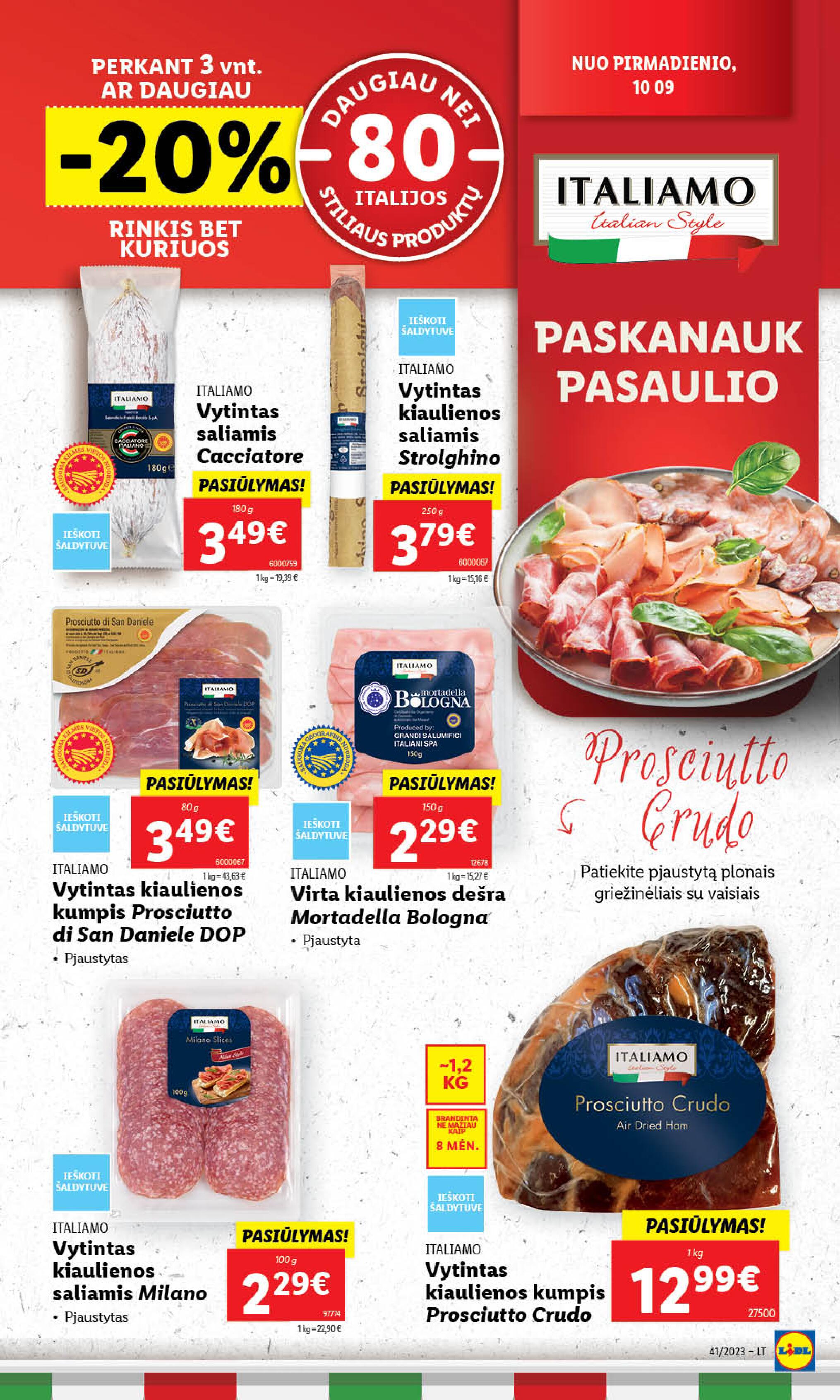 Naujausias LIDL kaininis katalogas 2023.10.09 - 2023.10.15