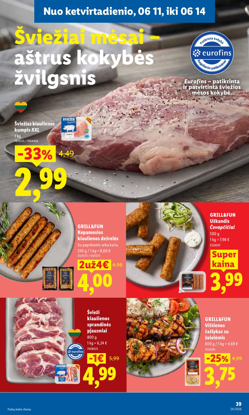 Naujausias LIDL kaininis katalogas 2026.06.08 - 2026.06.14