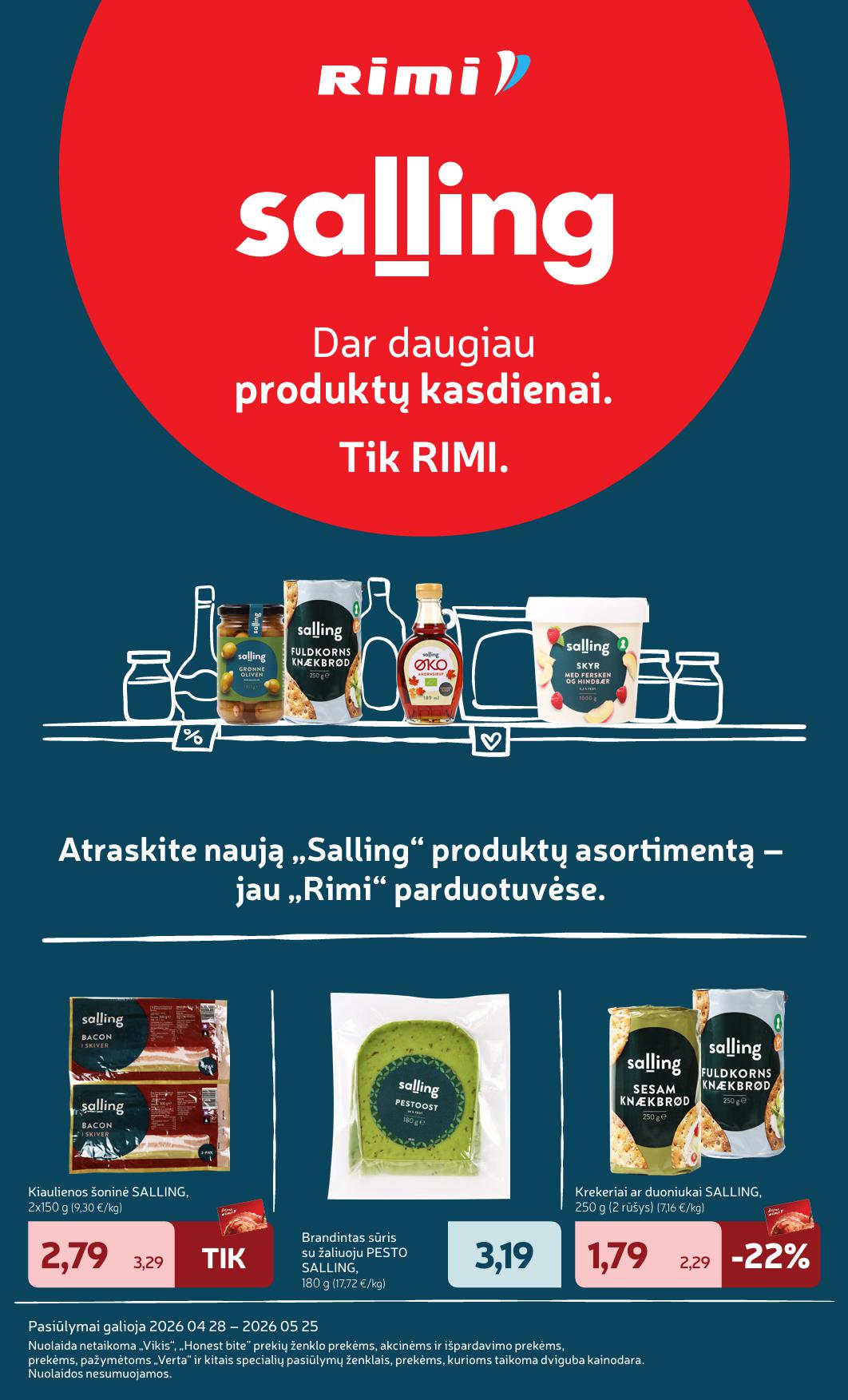 Naujausias RIMI kaininis katalogas 2026.05.05 - 2026.05.11