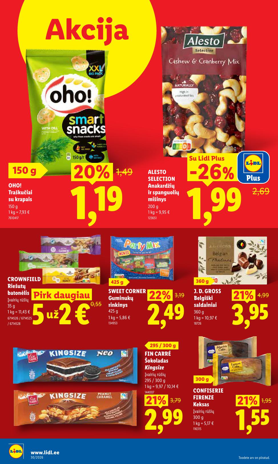 LIDL akcijų ir nuolaidų leidinys 2026.08.24 - 2026.08.30