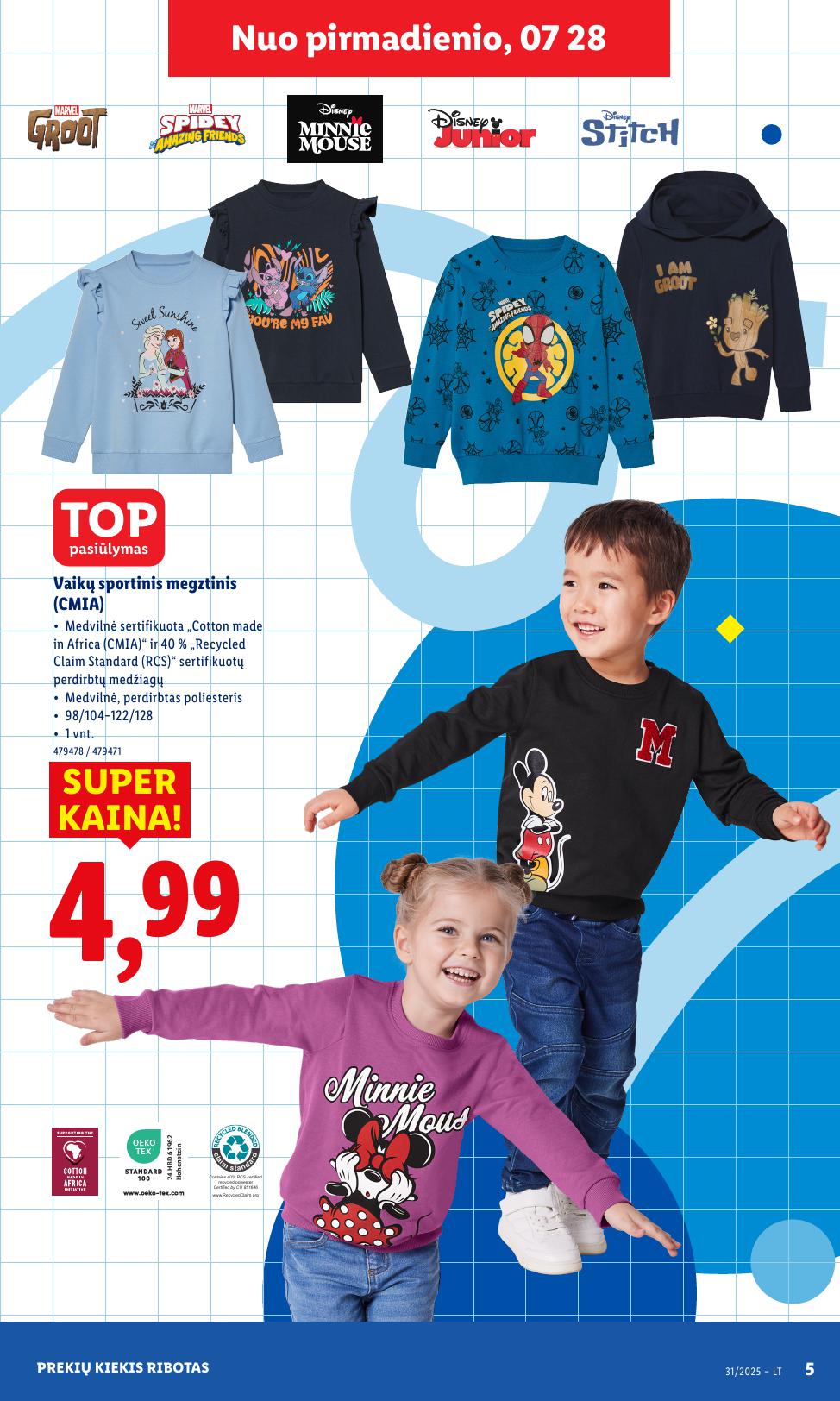 LIDL ne maisto prekių leidinys 2025.07.28 - 2025.08.03