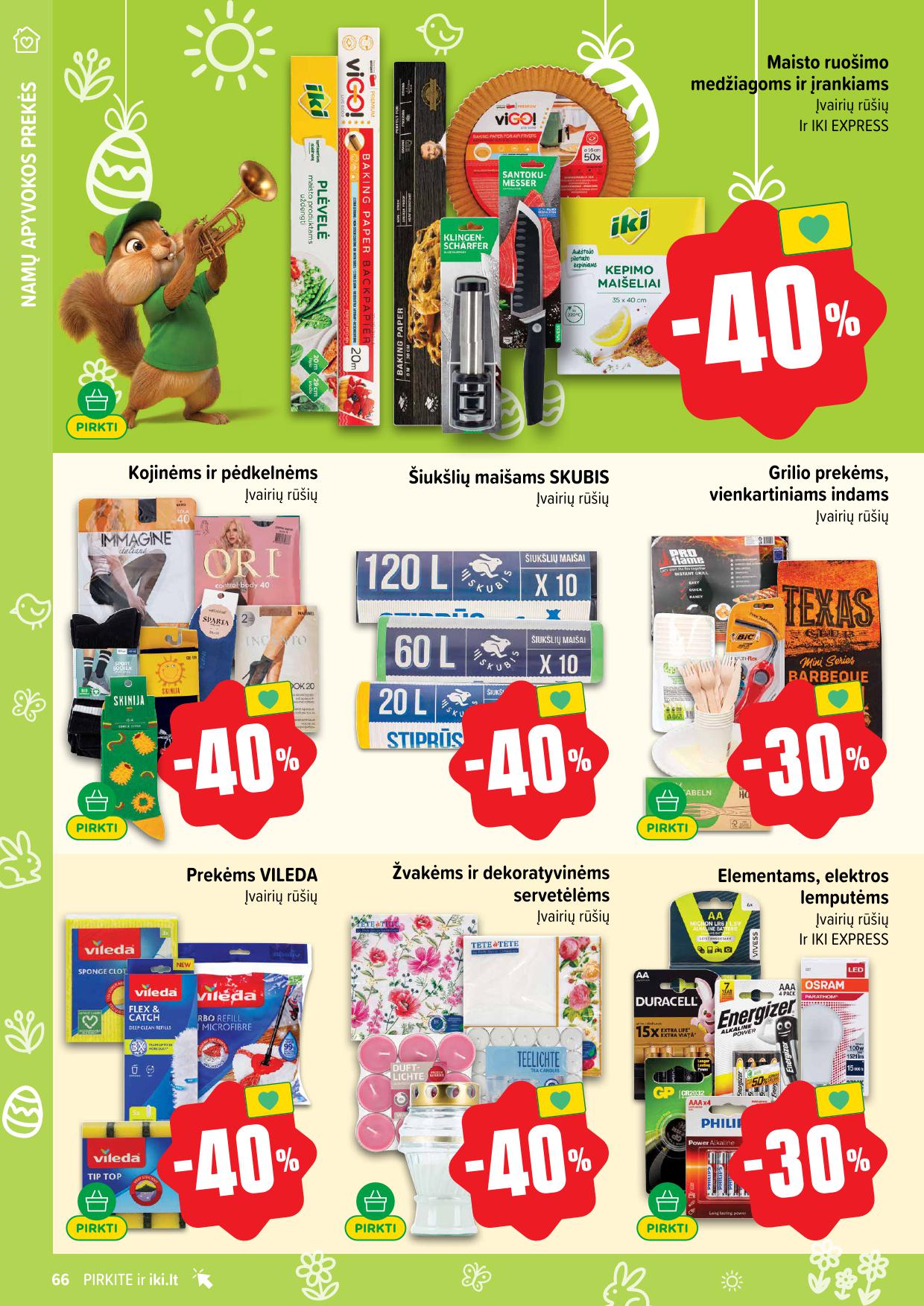 Naujausias IKI kaininis katalogas 2026.03.30 - 2026.04.04