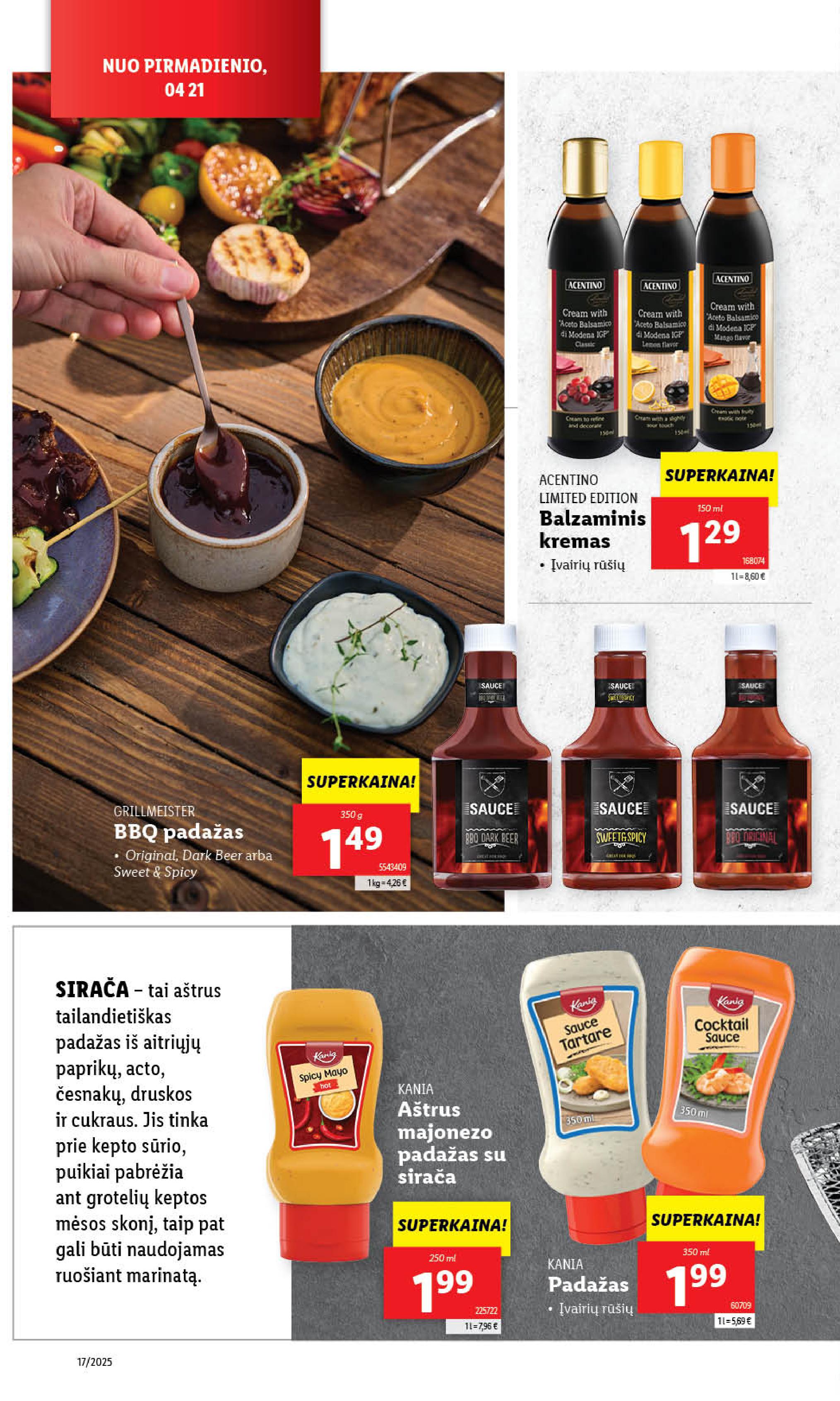 LIDL akcijų ir nuolaidų leidinys 2025.04.21 - 2025.04.27