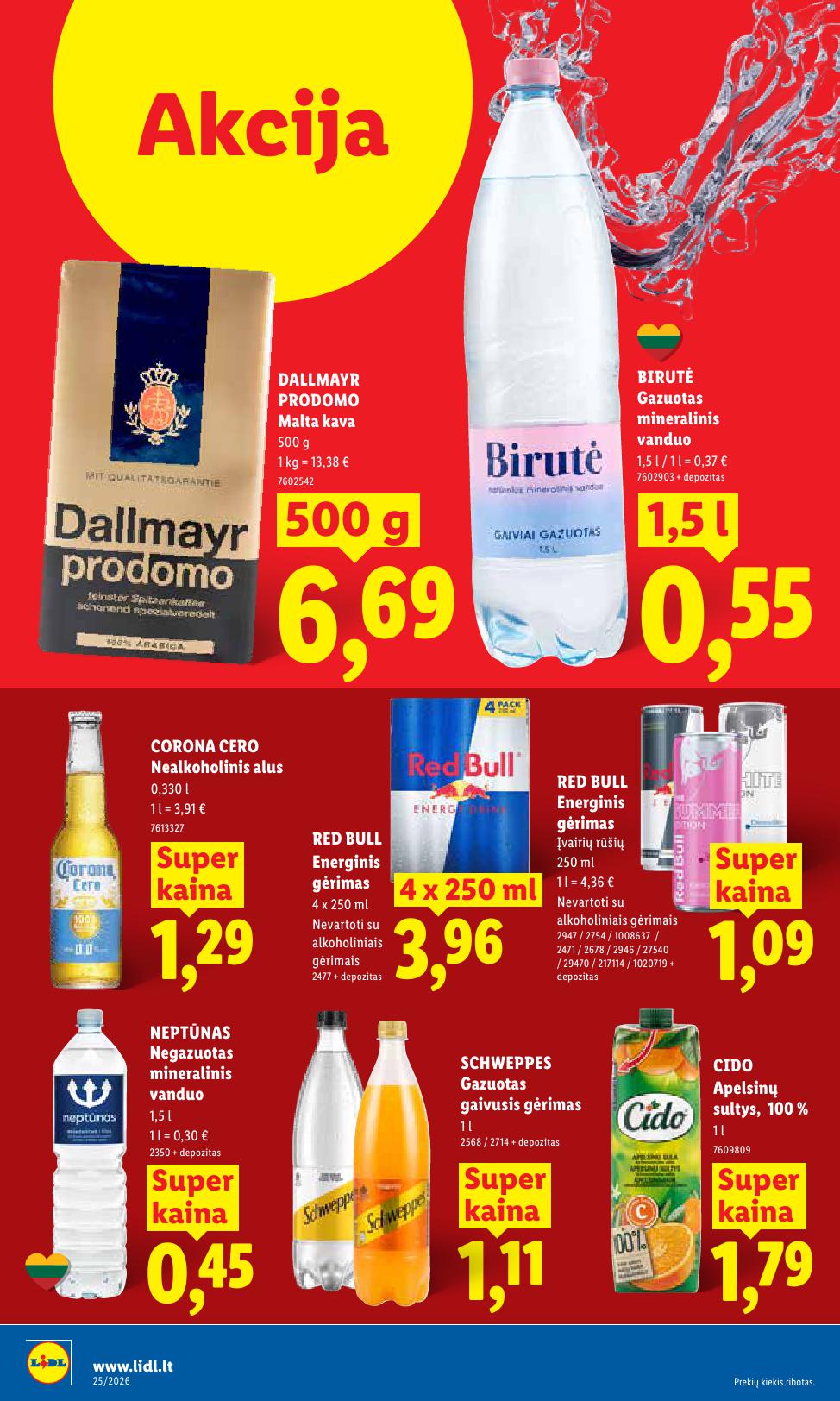 Naujausias LIDL kaininis katalogas 2026.06.15 - 2026.06.21