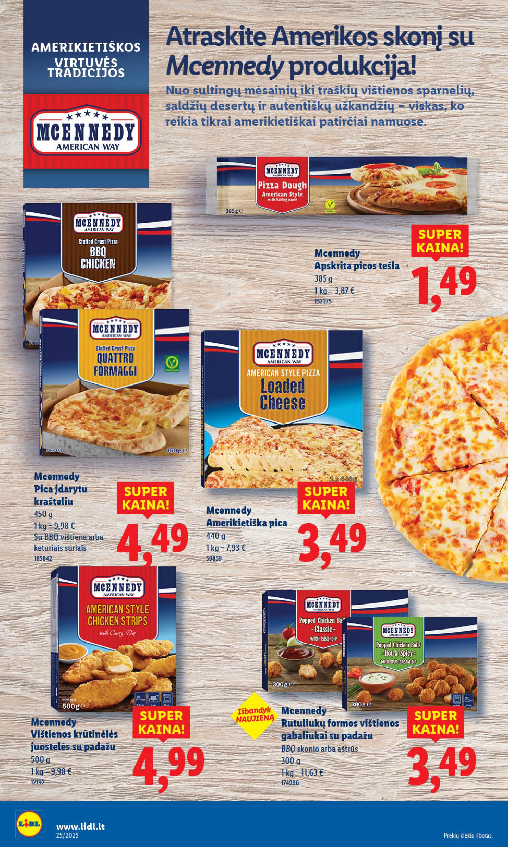 LIDL akcijų ir nuolaidų leidinys 2025.06.16 - 2025.06.22