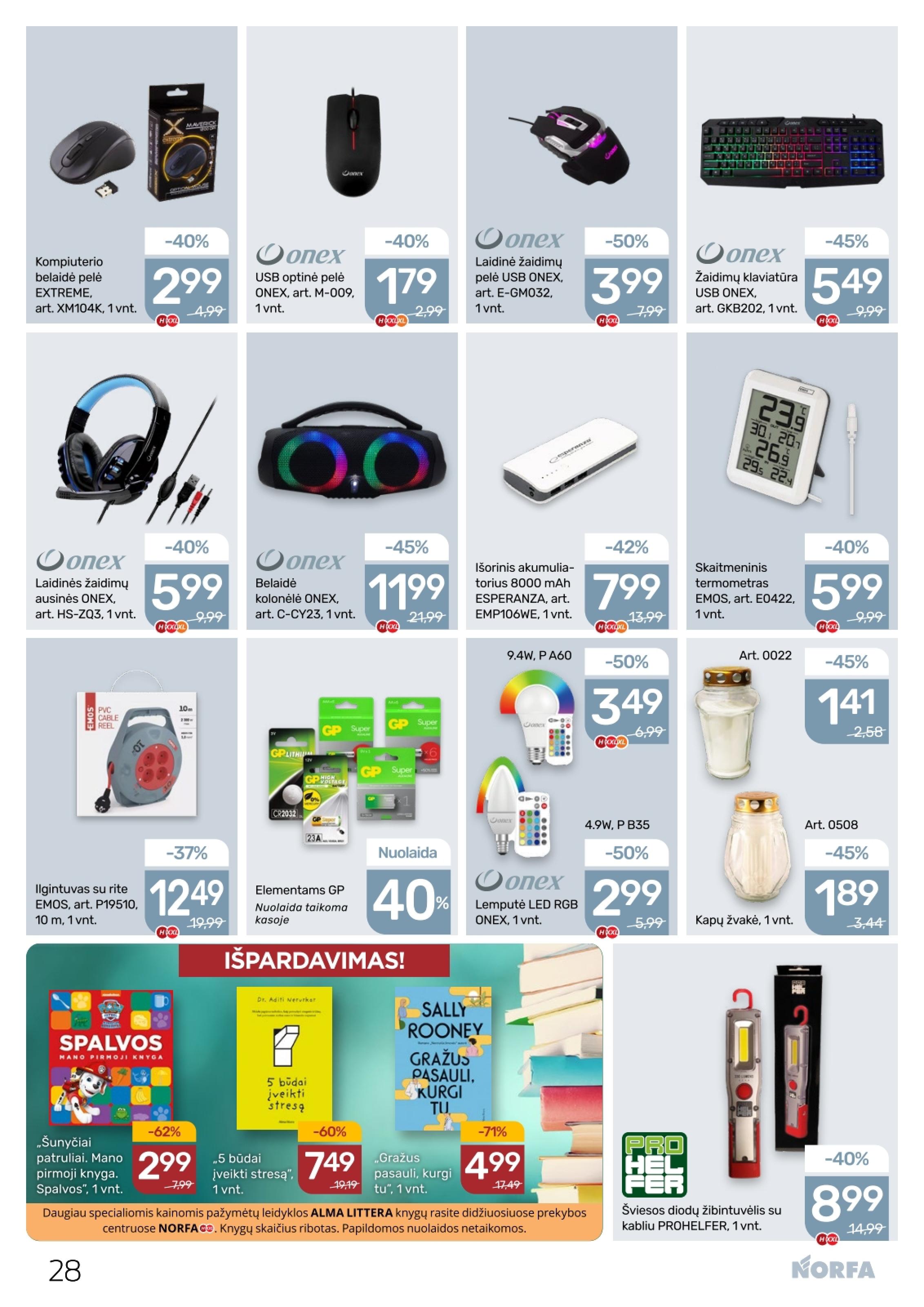 Naujausias NORFA kaininis katalogas 2026.02.19 - 2026.03.04