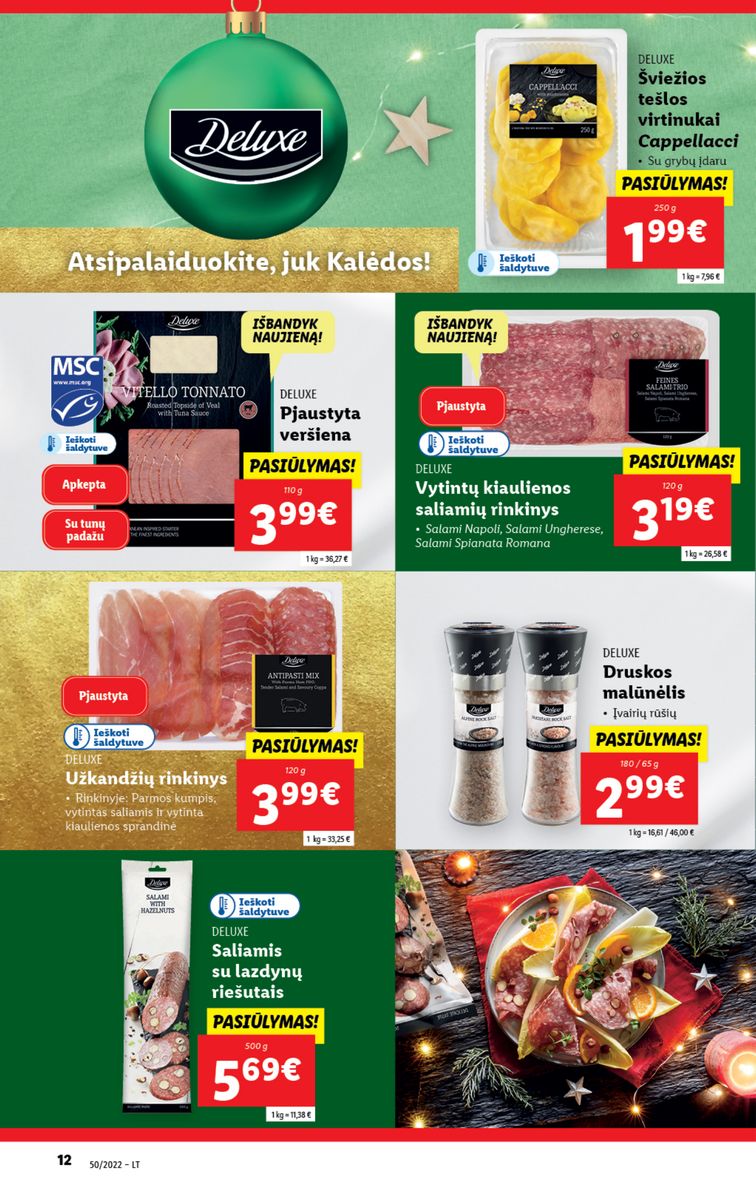 Naujausias LIDL kaininis katalogas 2022.12.12 - 2022.12.18