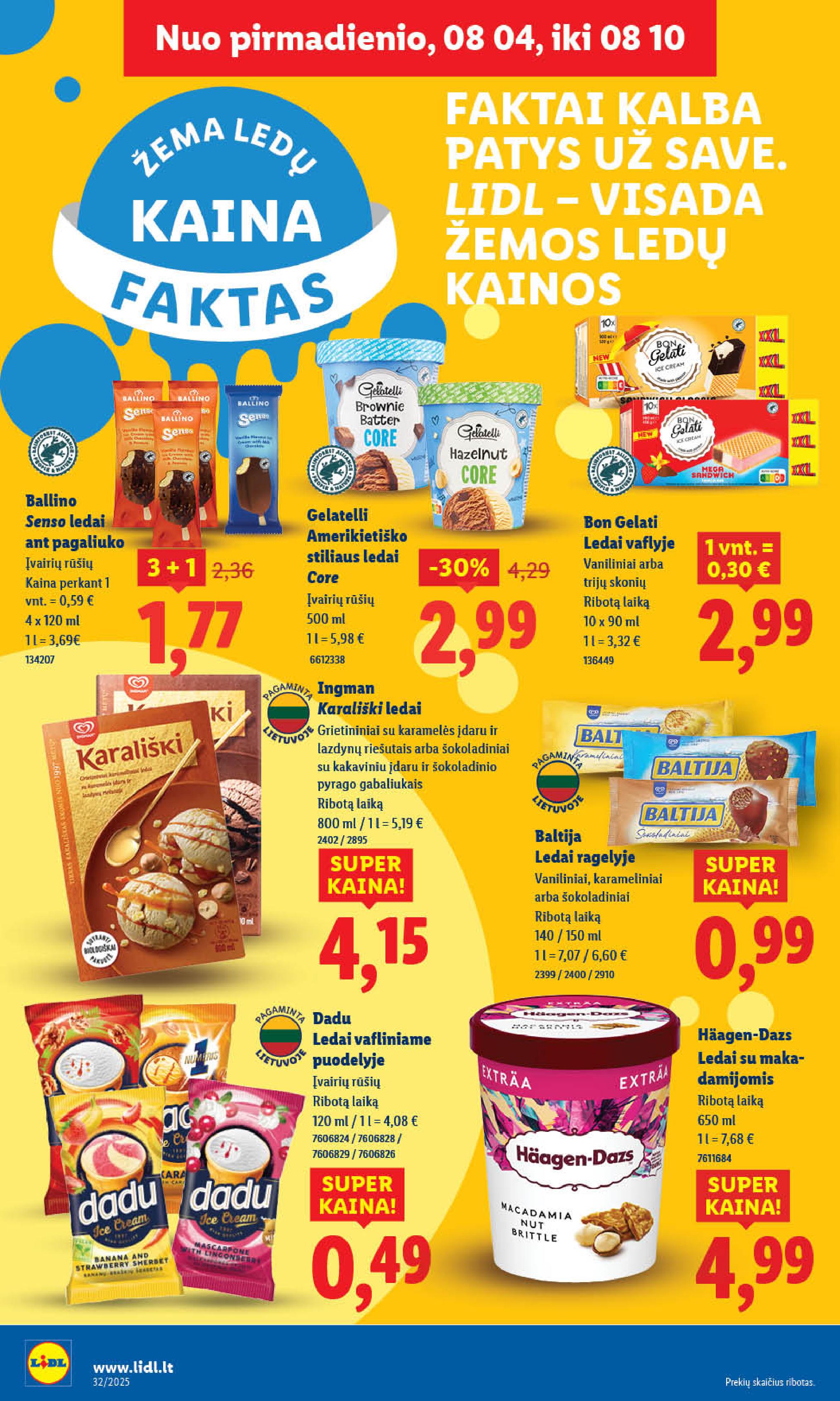 Naujausias LIDL kaininis katalogas 2025.08.04 - 2025.08.10