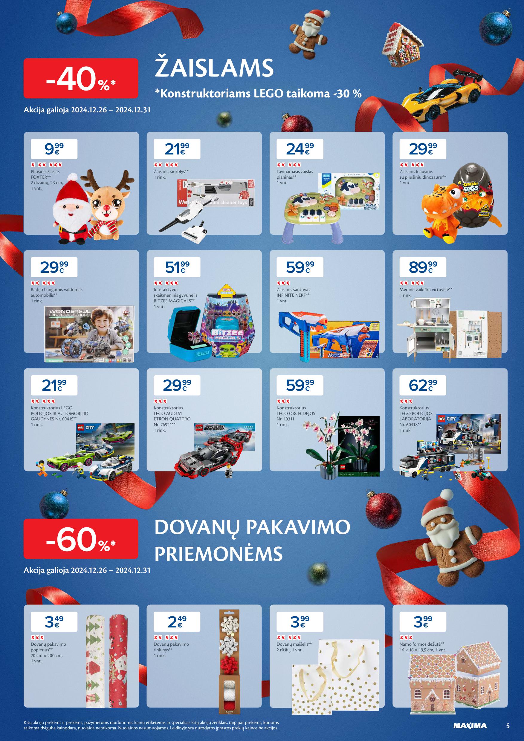 Naujausias MAXIMA kaininis katalogas 2024.12.26 - 2025.01.06