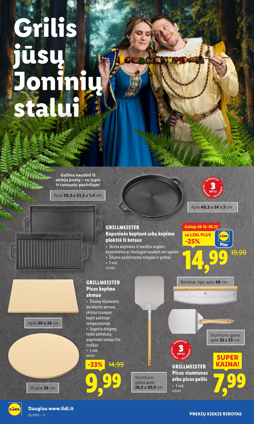 LIDL ne maisto prekių leidinys 2025.06.16 - 2025.06.22