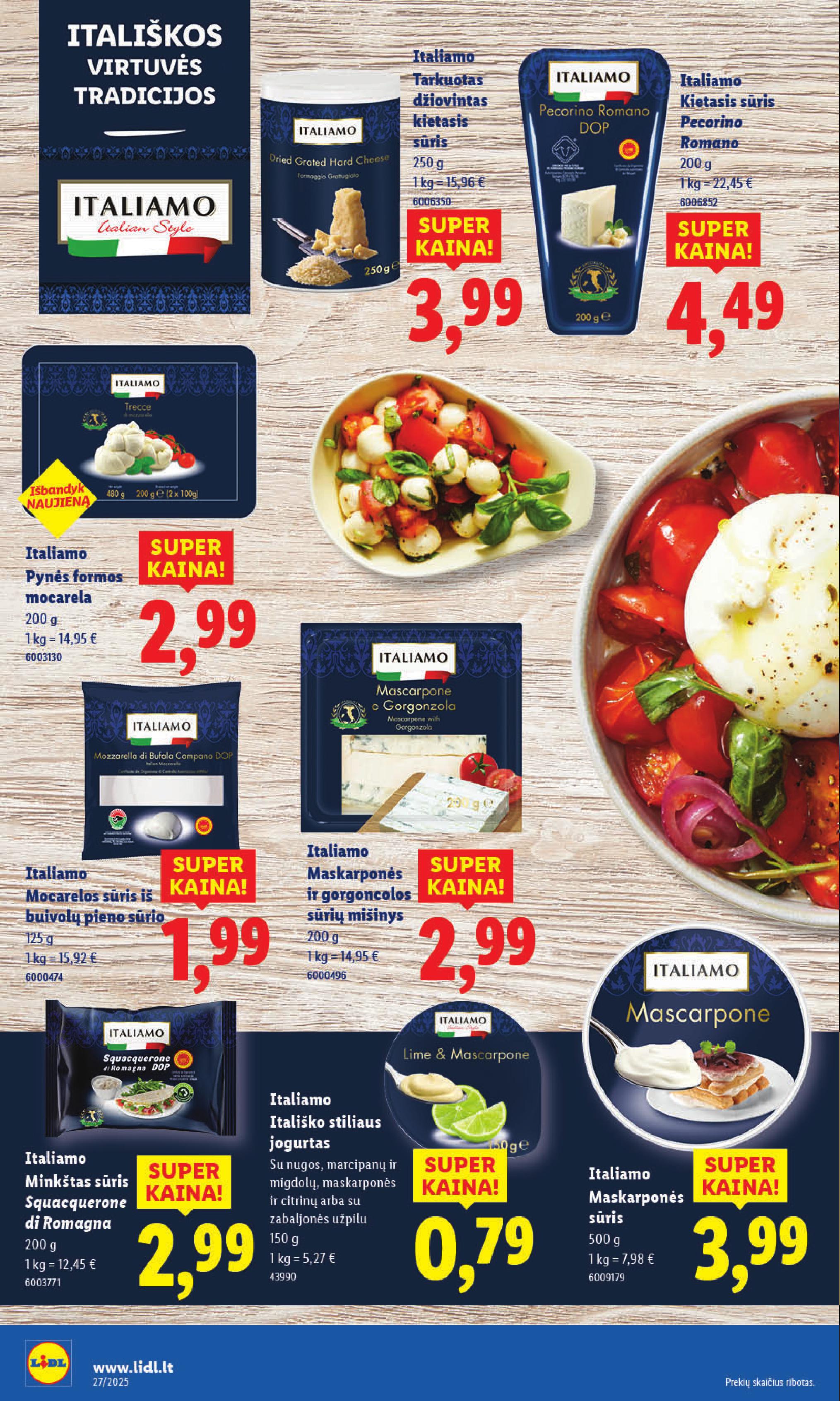 Naujausias LIDL kaininis katalogas 2025.06.30 - 2025.07.06