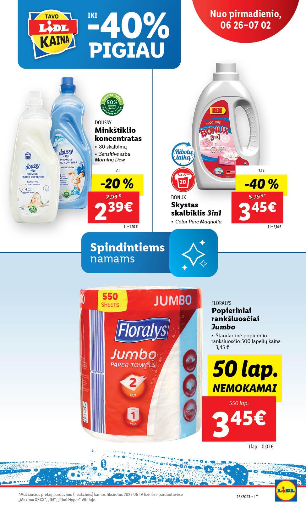 Naujausias LIDL kaininis katalogas 2023.06.26 - 2023.07.02