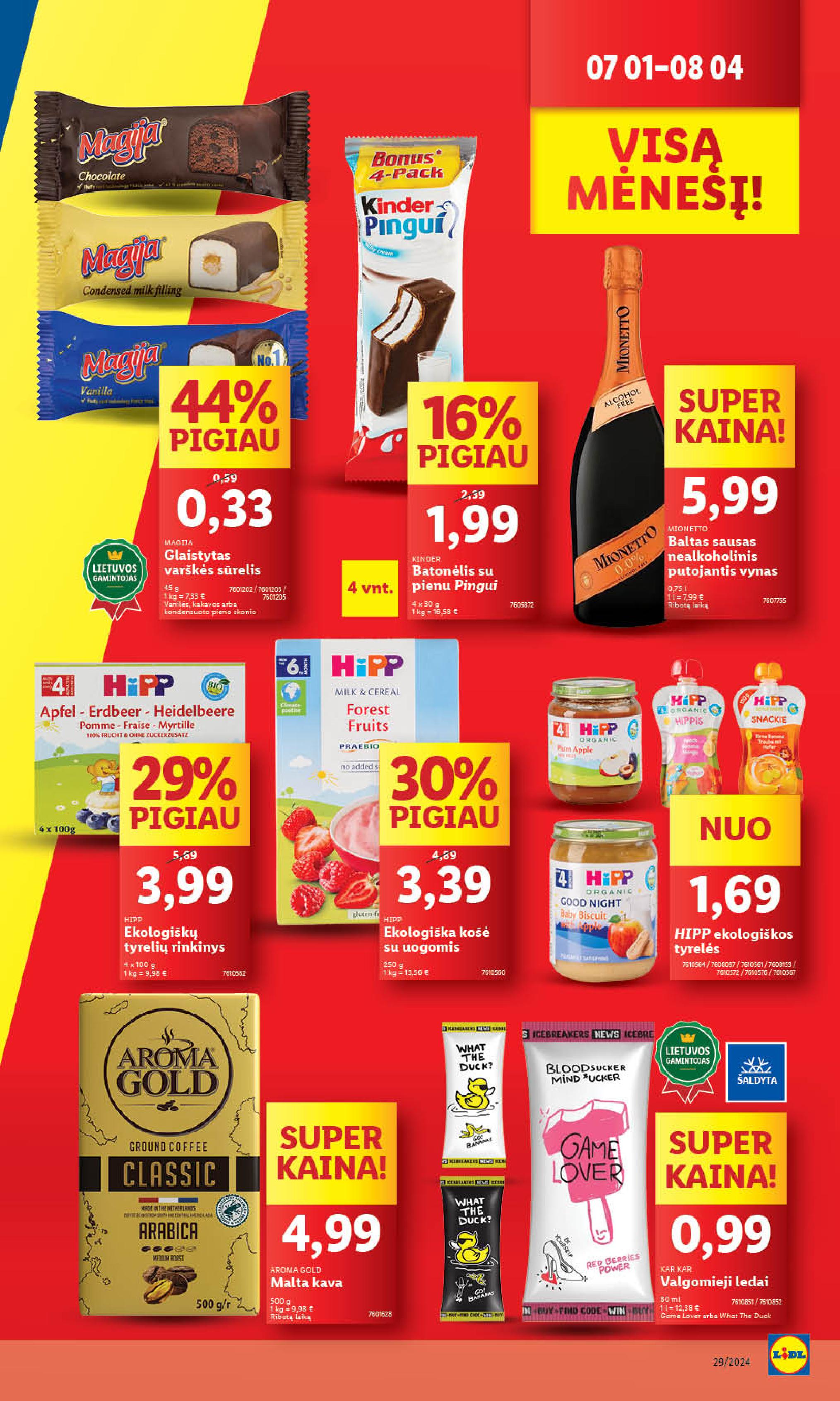 Naujausias LIDL kaininis katalogas 2024.07.15 - 2024.07.21