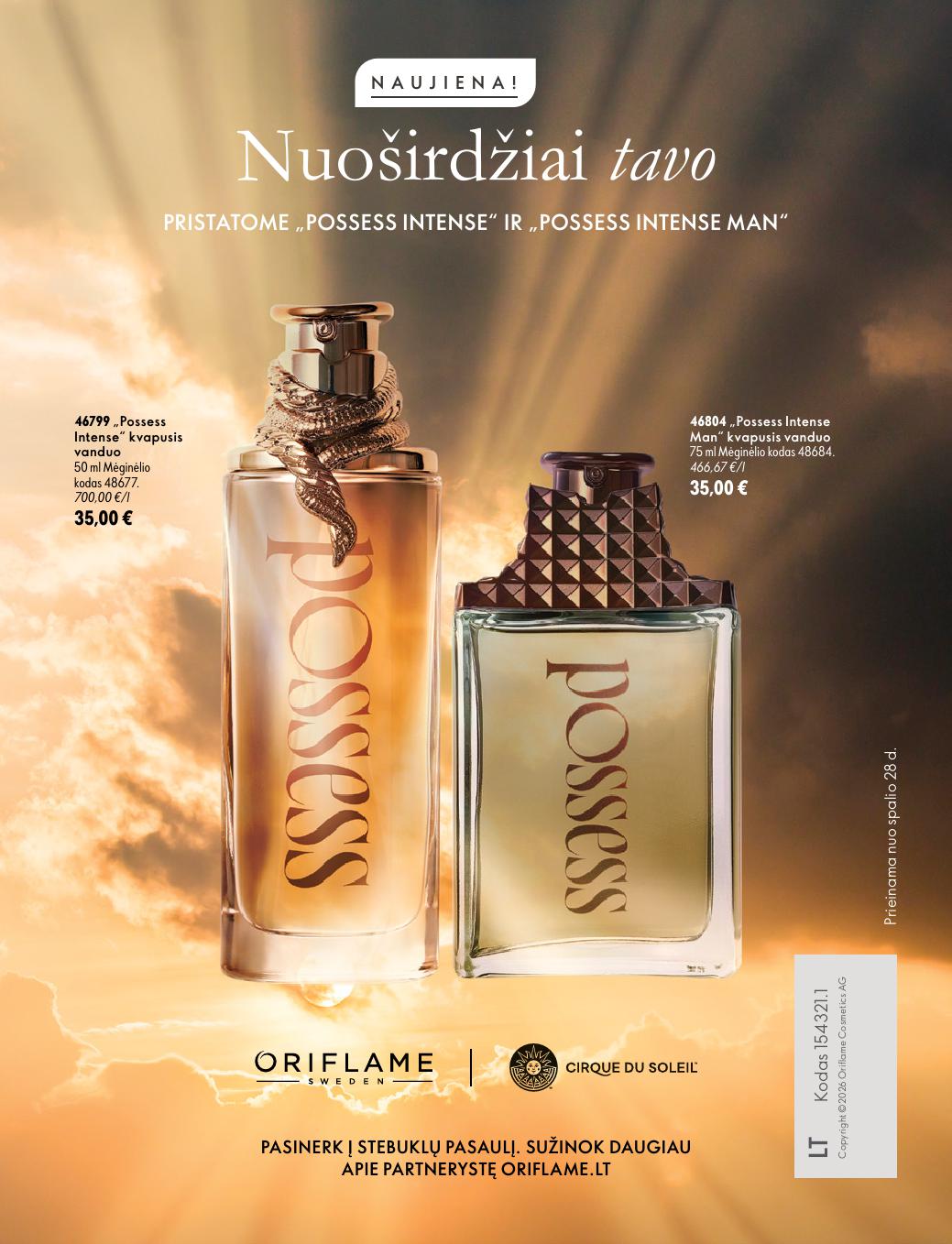 Naujas ORIFLAME katalogas galioja 2026.10.07 - 2026.11.17