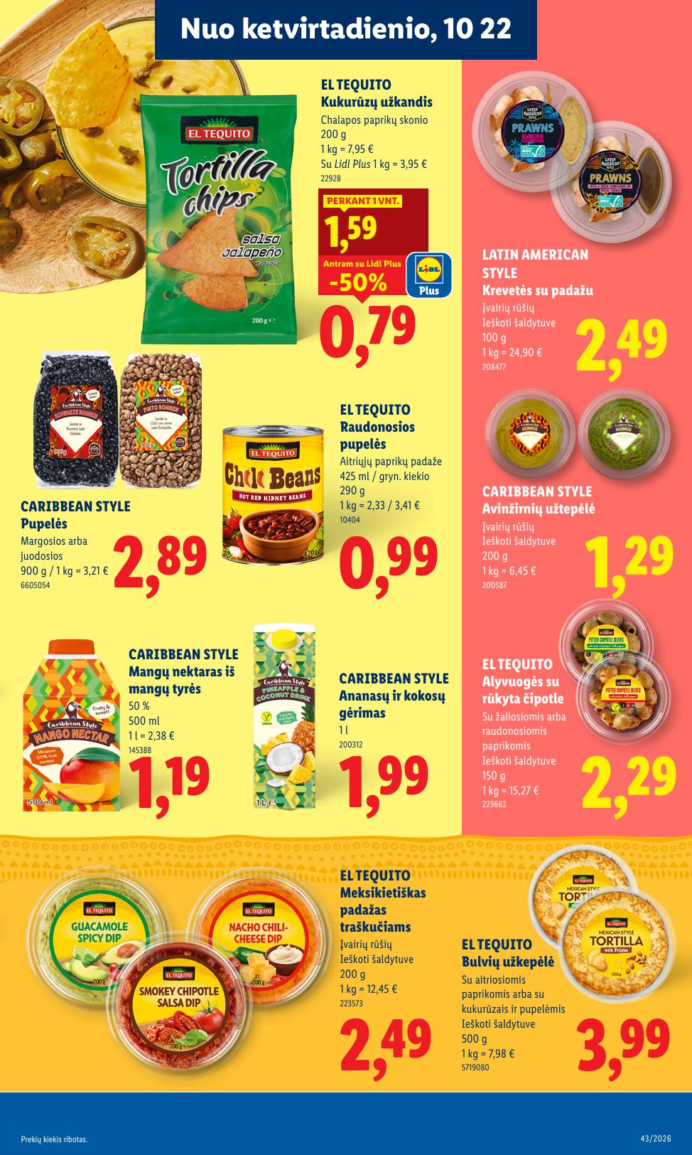 LIDL akcijų ir nuolaidų leidinys 2026.10.19 - 2026.10.25