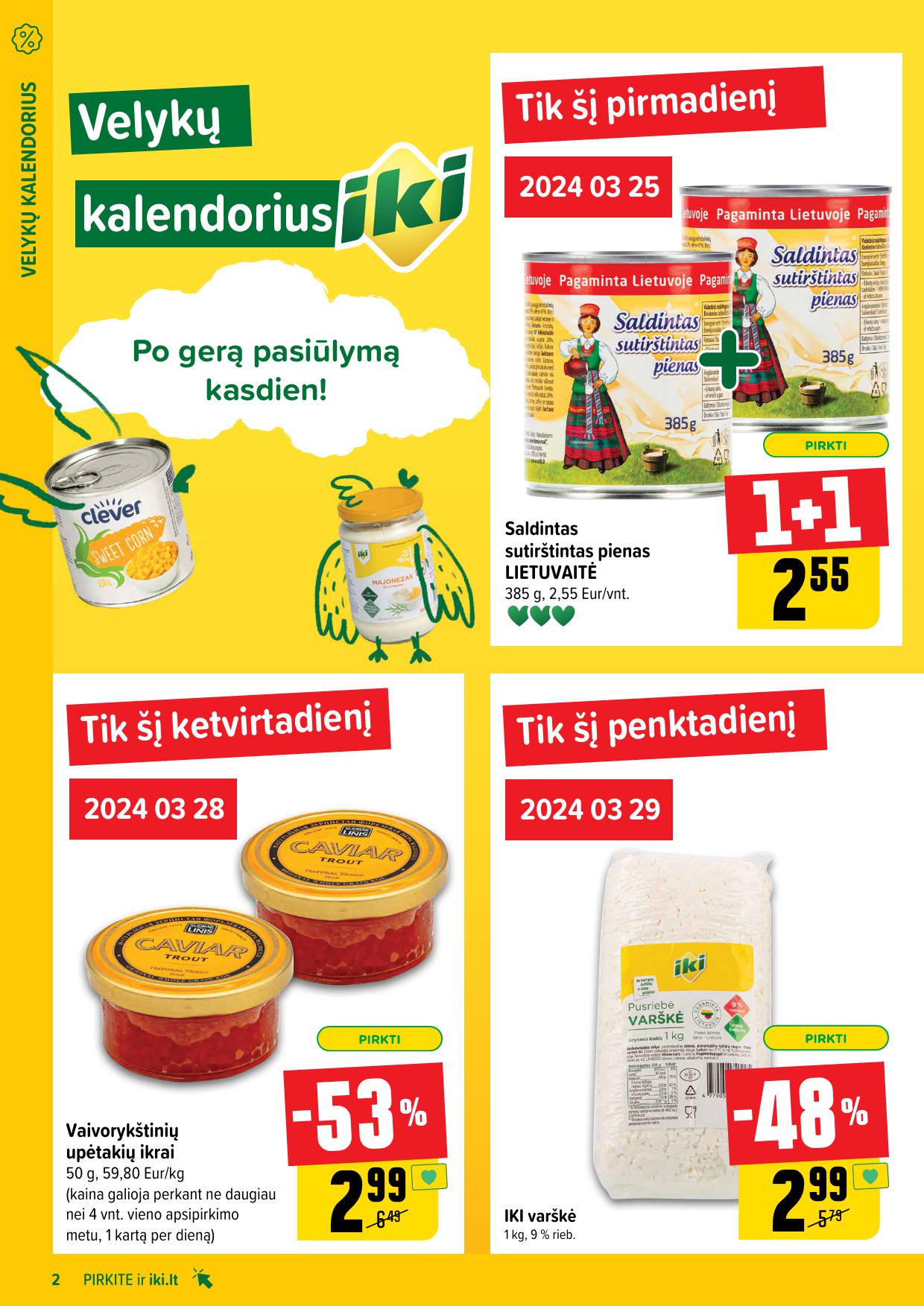 Naujausias IKI kaininis katalogas 2024.03.25 - 2024.03.30