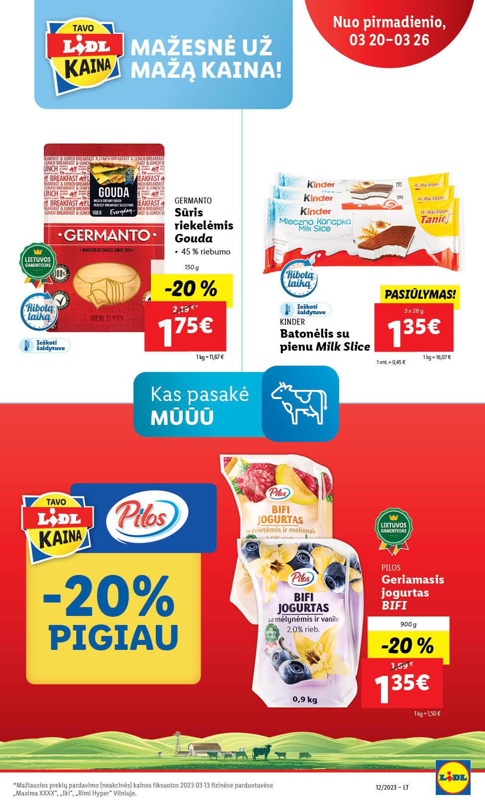 LIDL akcijų ir nuolaidų leidinys 2023.03.20 - 2023.03.26