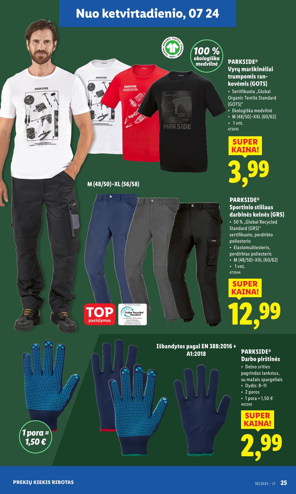 LIDL ne maisto prekių leidinys 2025.07.21 - 2025.07.27