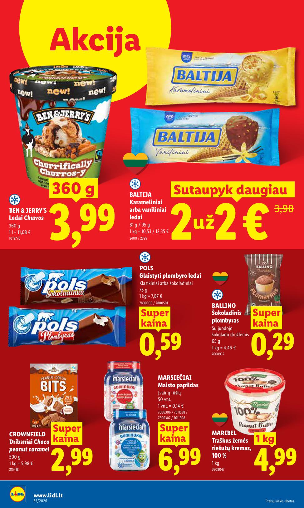 Naujausias LIDL kaininis katalogas 2026.08.24 - 2026.08.30