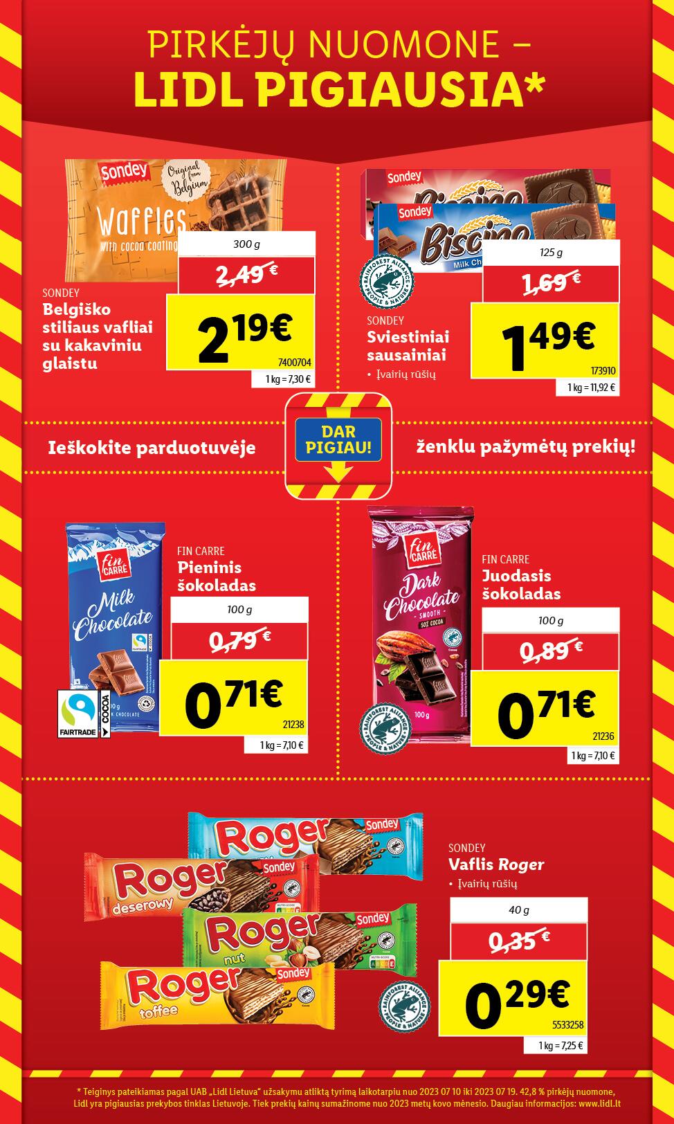 LIDL katalogas "MAŽINAM KAINAS!"