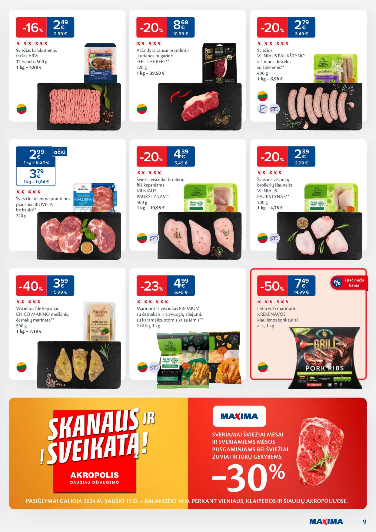 Naujausias MAXIMA kaininis katalogas 2024.01.30 - 2024.02.05
