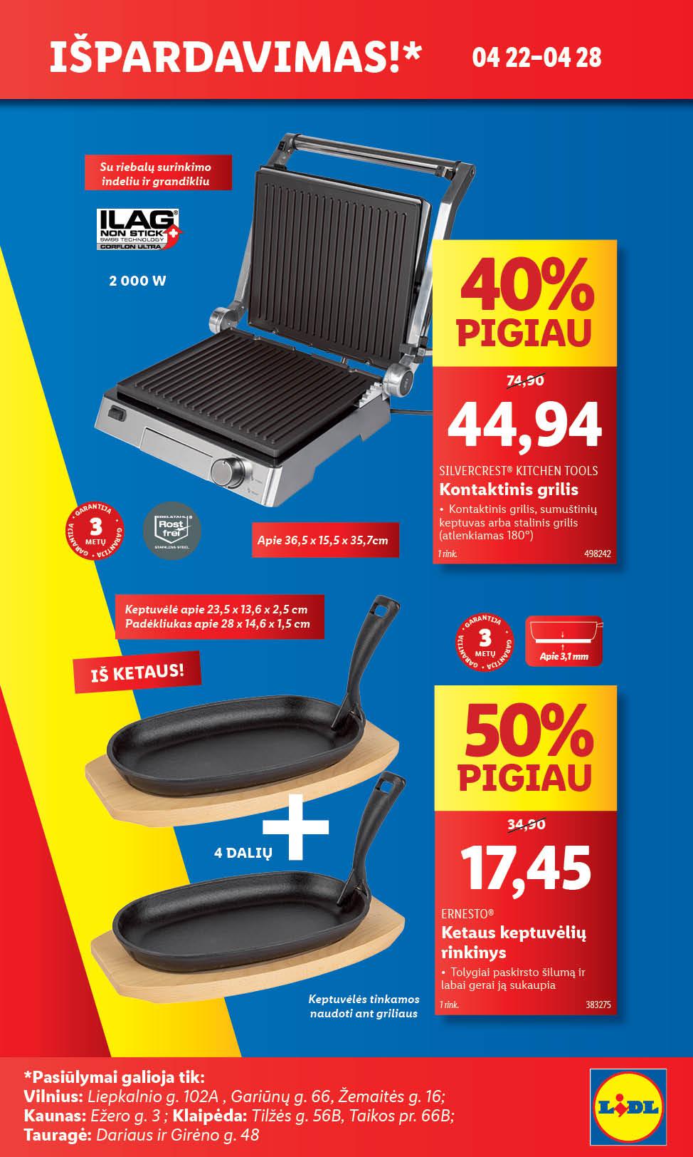 LIDL akcijų leidinukas "Išpardavimas!"