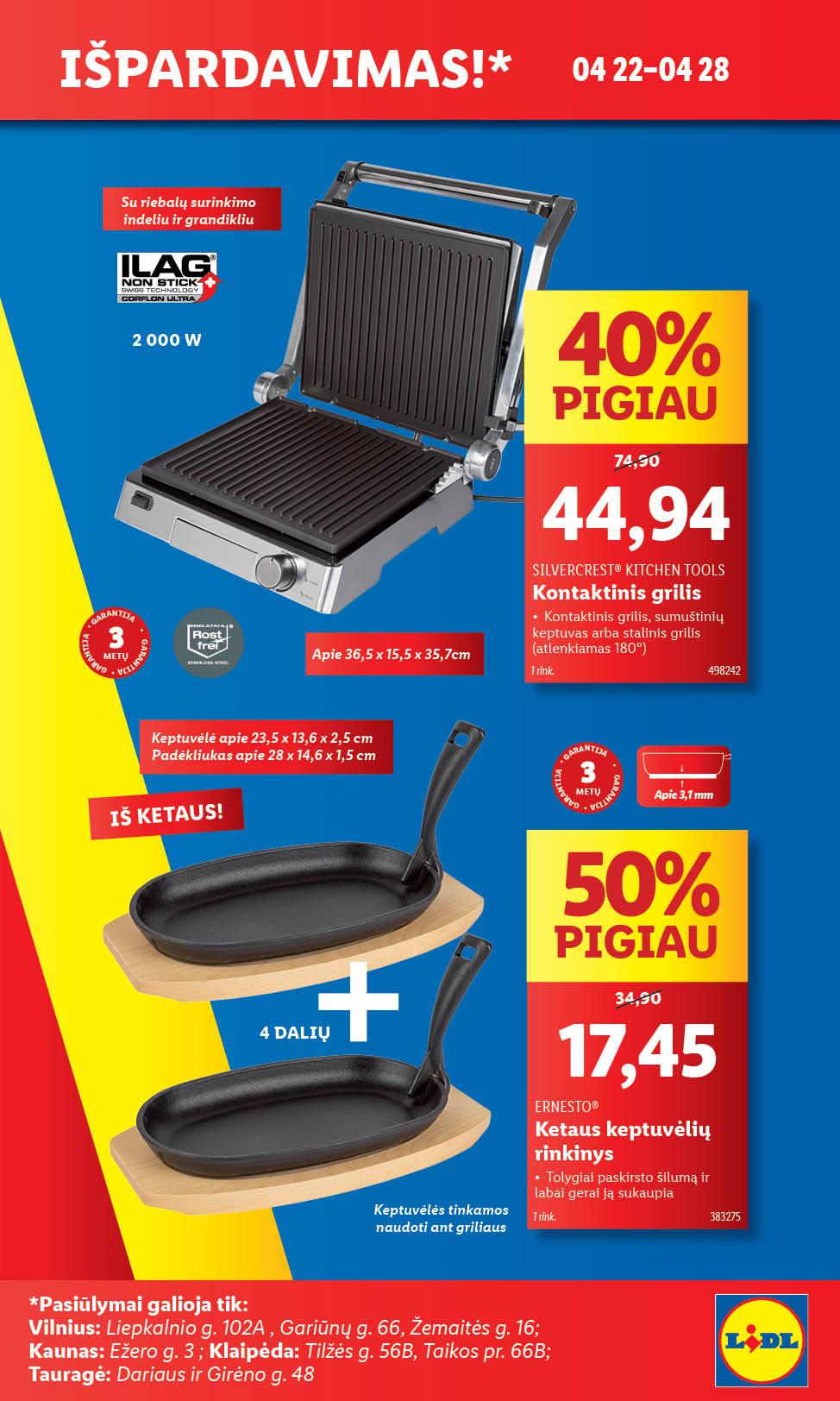 LIDL akcijų leidinukas "Išpardavimas!"