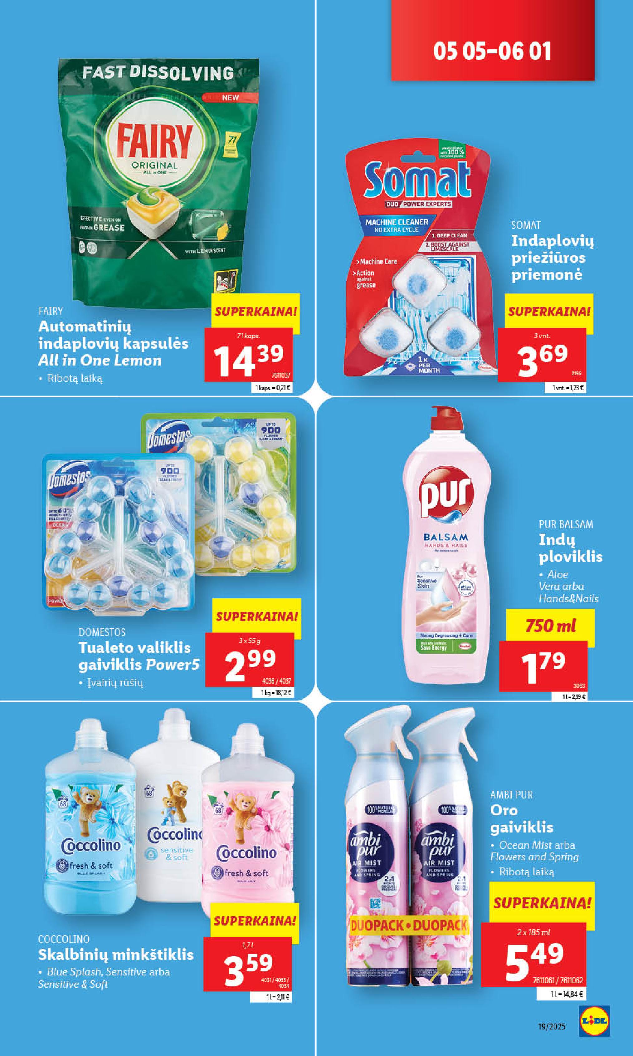 Naujausias LIDL kaininis katalogas 2025.05.05 - 2025.05.11