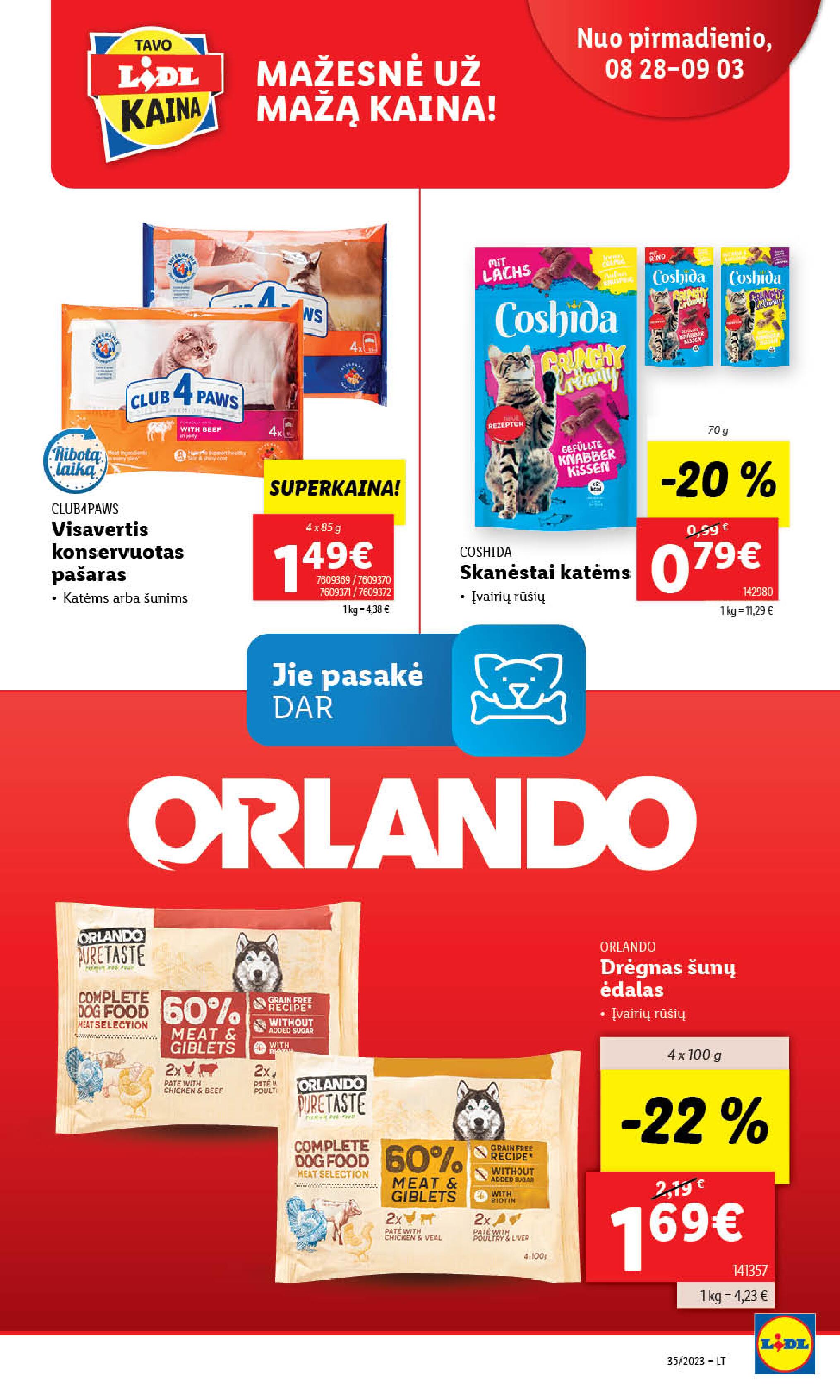 Naujausias LIDL kaininis katalogas 2023.08.28 - 2023.09.03