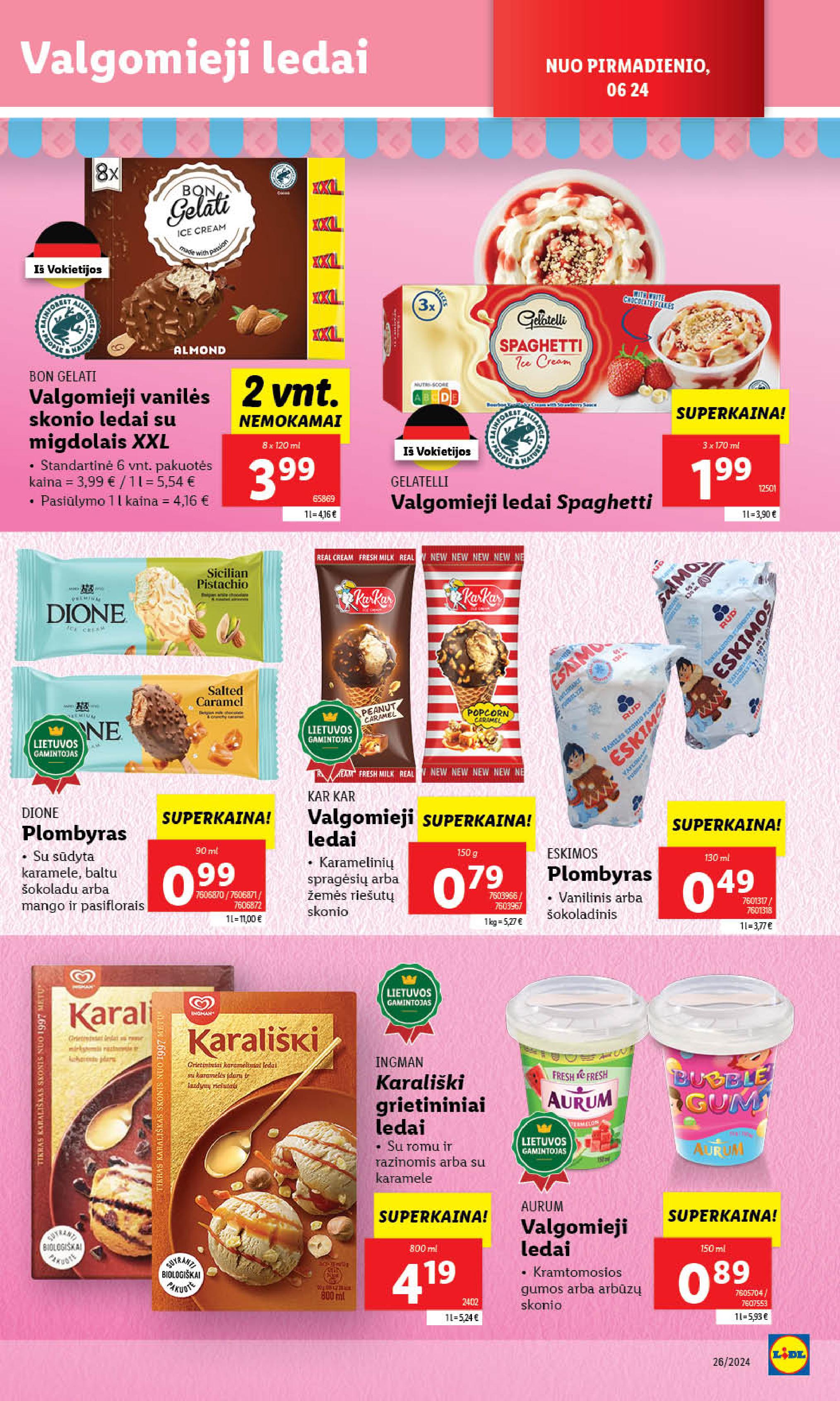 Naujausias LIDL kaininis katalogas 2024.06.24 - 2024.06.30