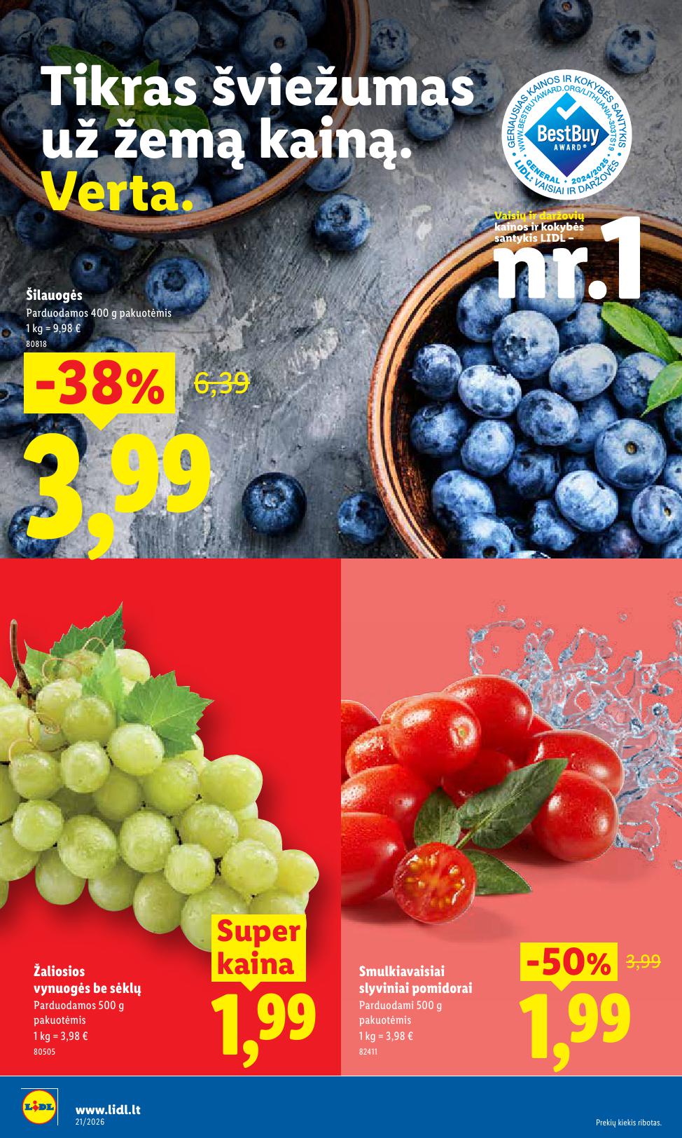 Naujausias LIDL kaininis katalogas 2026.05.18 - 2026.05.24