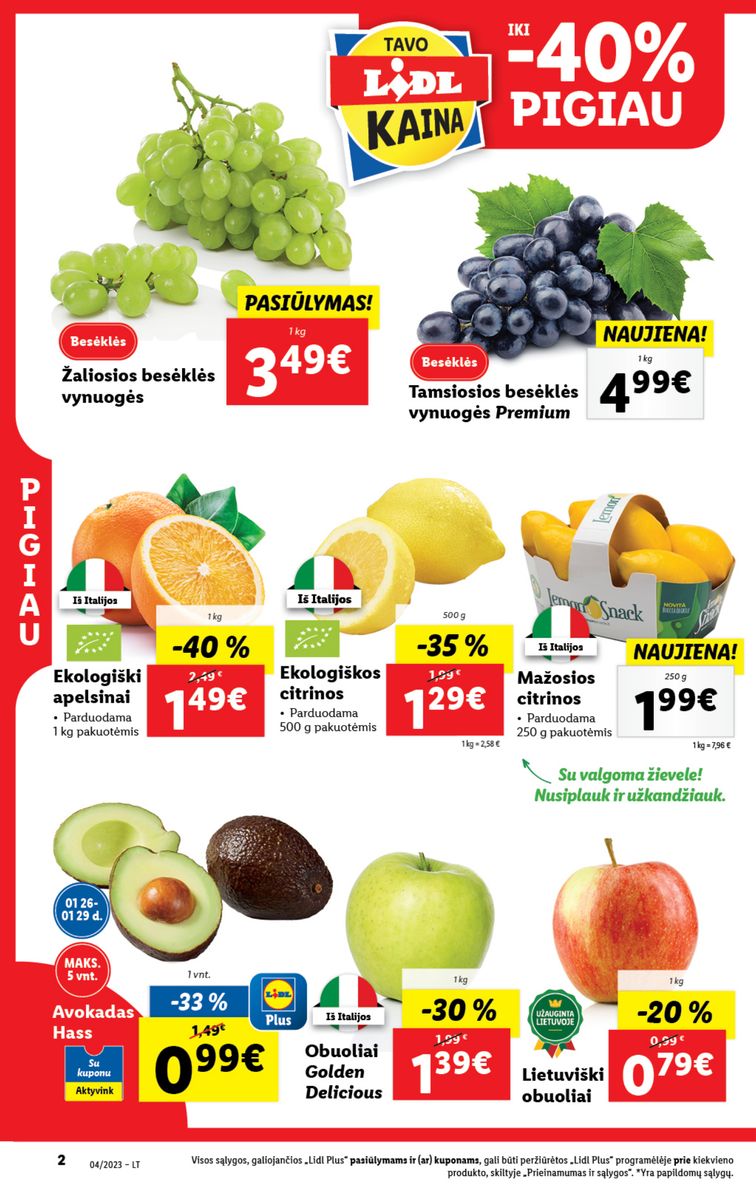 Naujausias LIDL kaininis katalogas 2023.01.23 - 2023.01.29