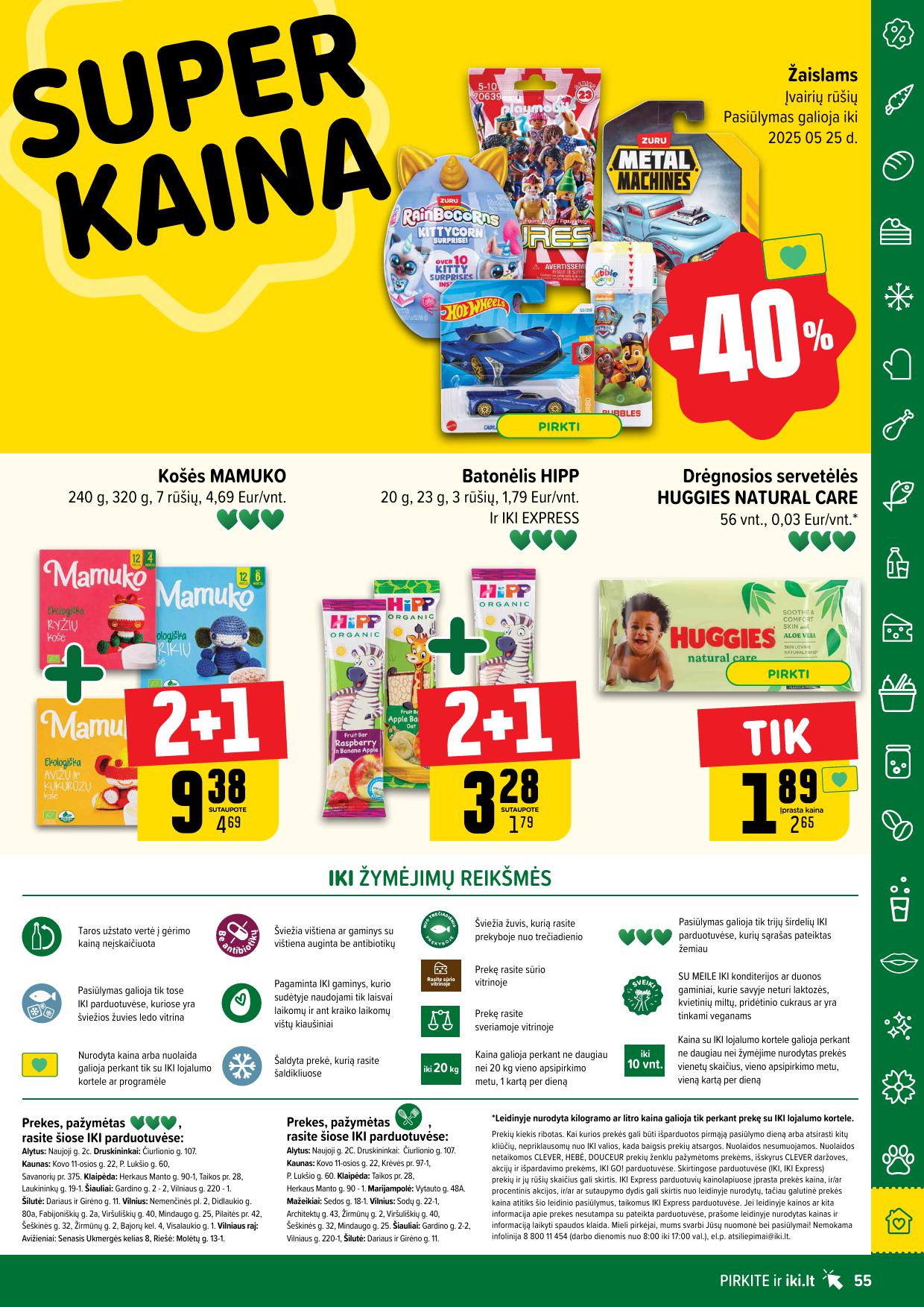 Naujausias IKI kaininis katalogas 2025.05.12 - 2025.05.18