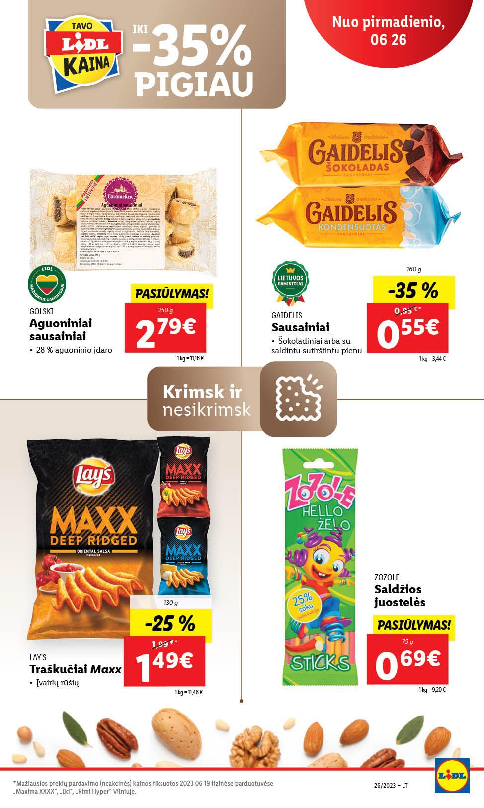 Naujausias LIDL kaininis katalogas 2023.06.26 - 2023.07.02