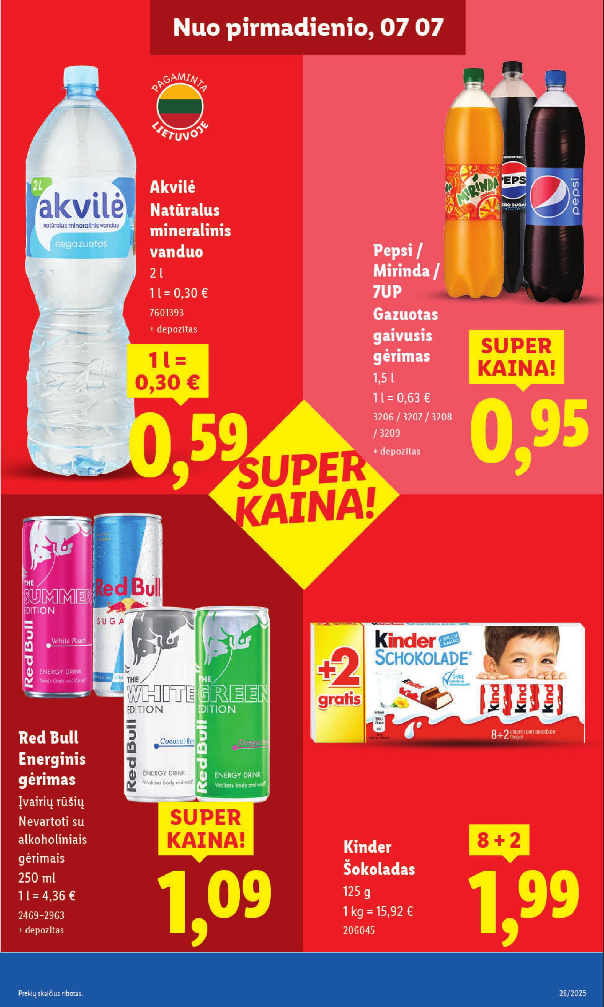 Naujausias LIDL kaininis katalogas 2025.07.07 - 2025.07.13