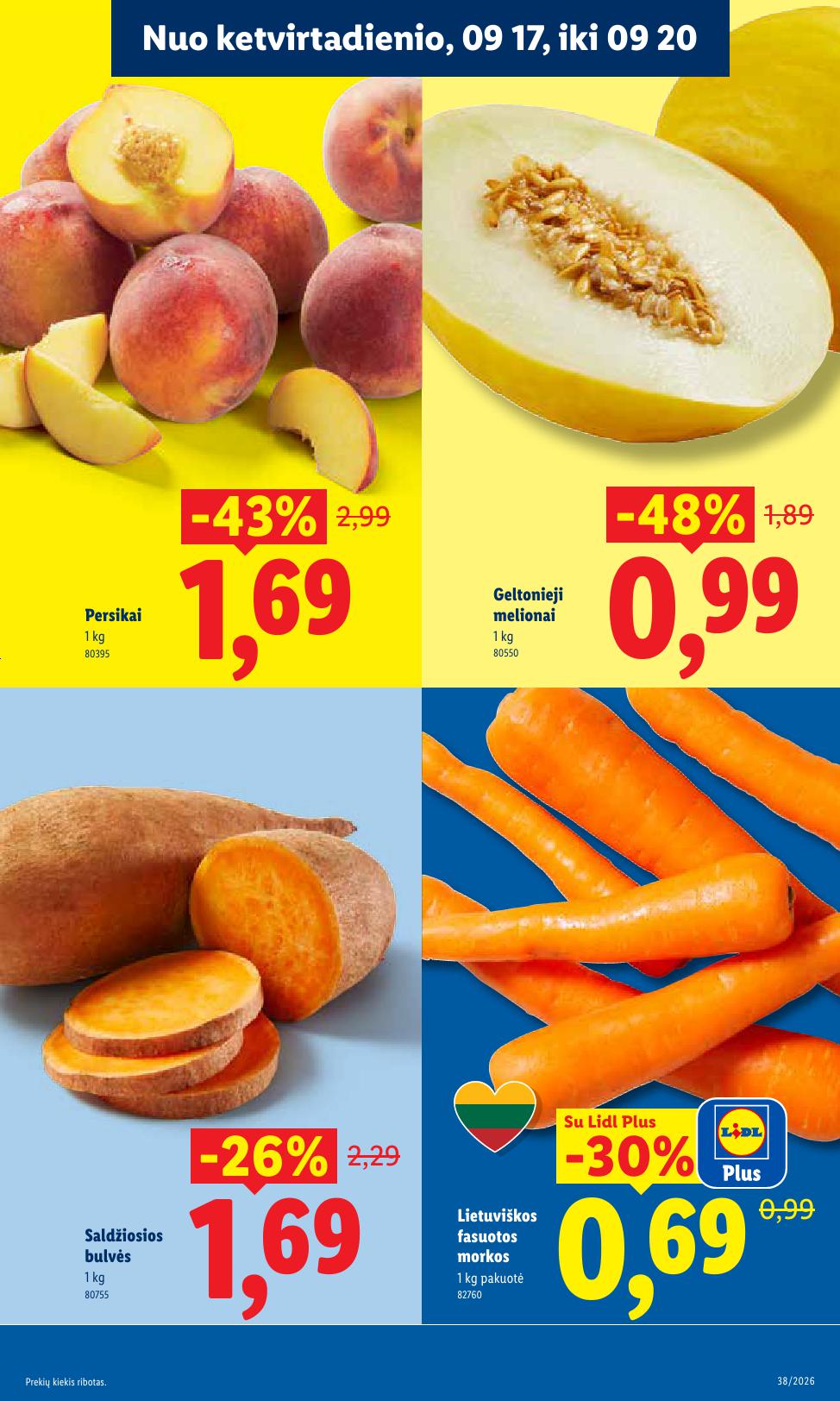 Naujausias LIDL kaininis katalogas 2026.09.14 - 2026.09.20