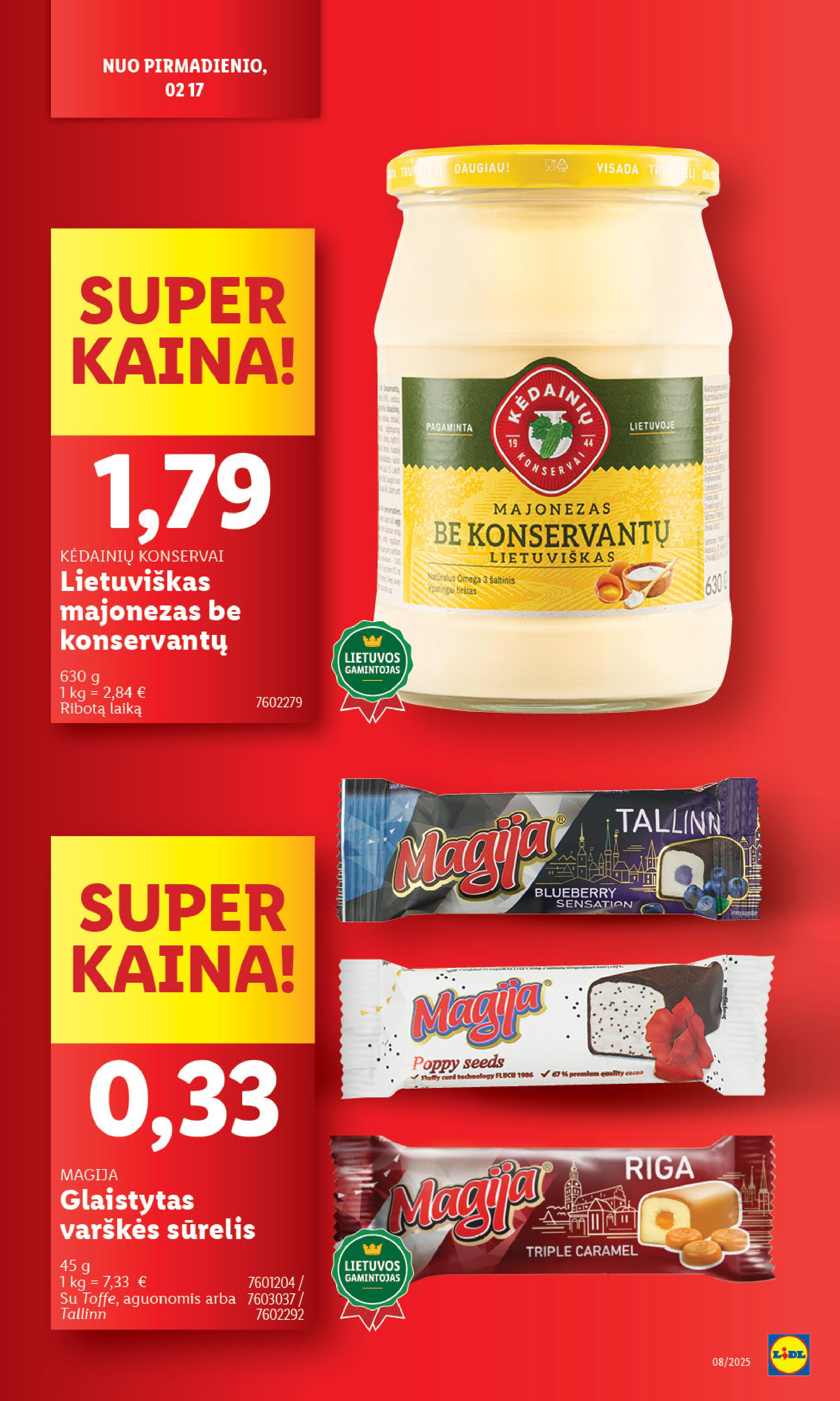 Naujausias LIDL kaininis katalogas 2025.02.17 - 2025.02.23