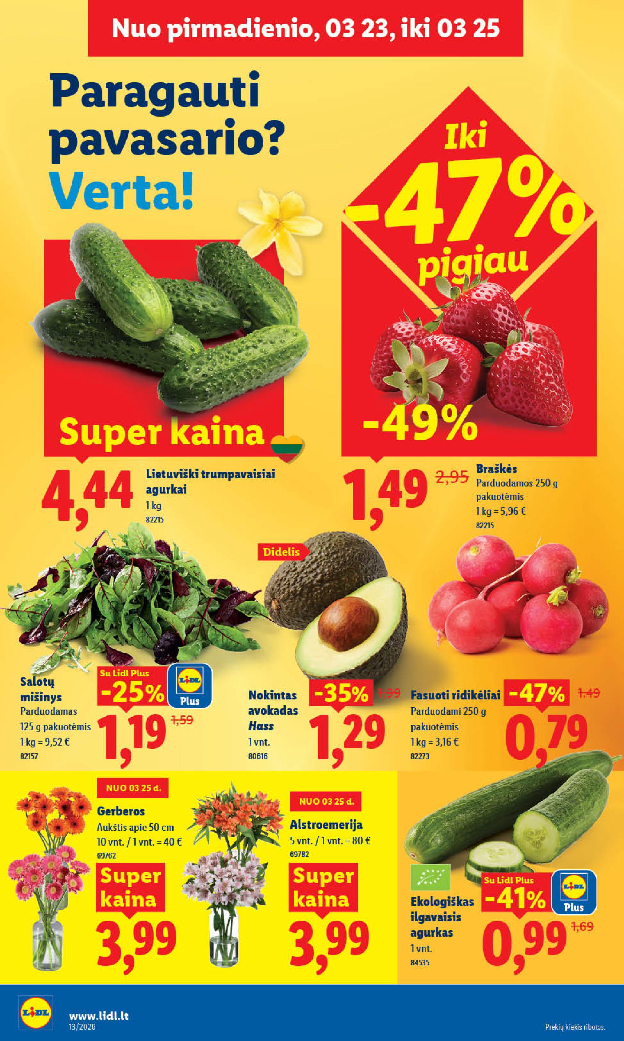 Naujausias LIDL kaininis katalogas 2026.03.23 - 2026.03.29
