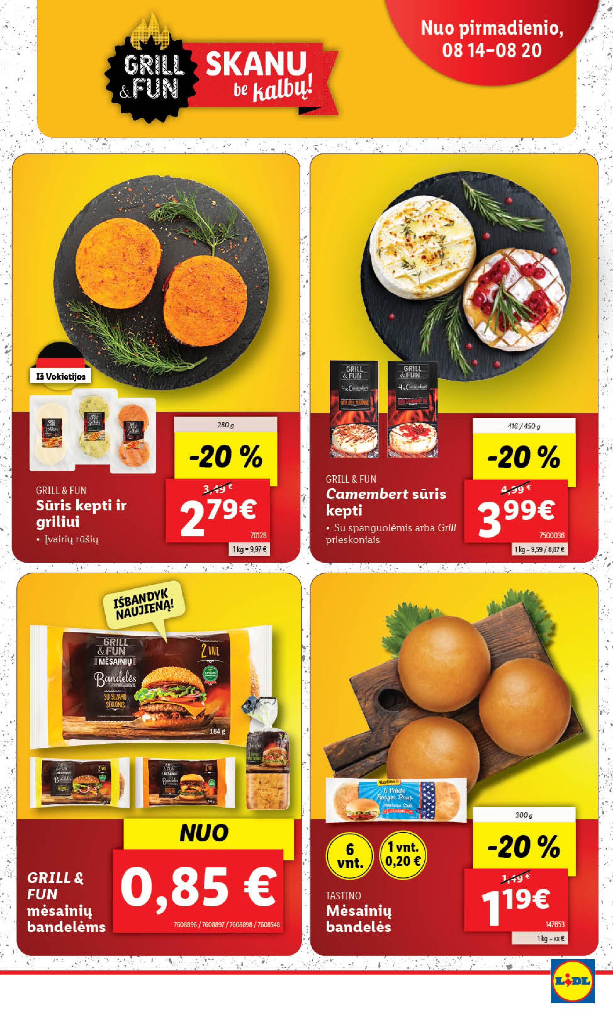 Naujausias LIDL kaininis katalogas 2023.08.14 - 2023.08.20