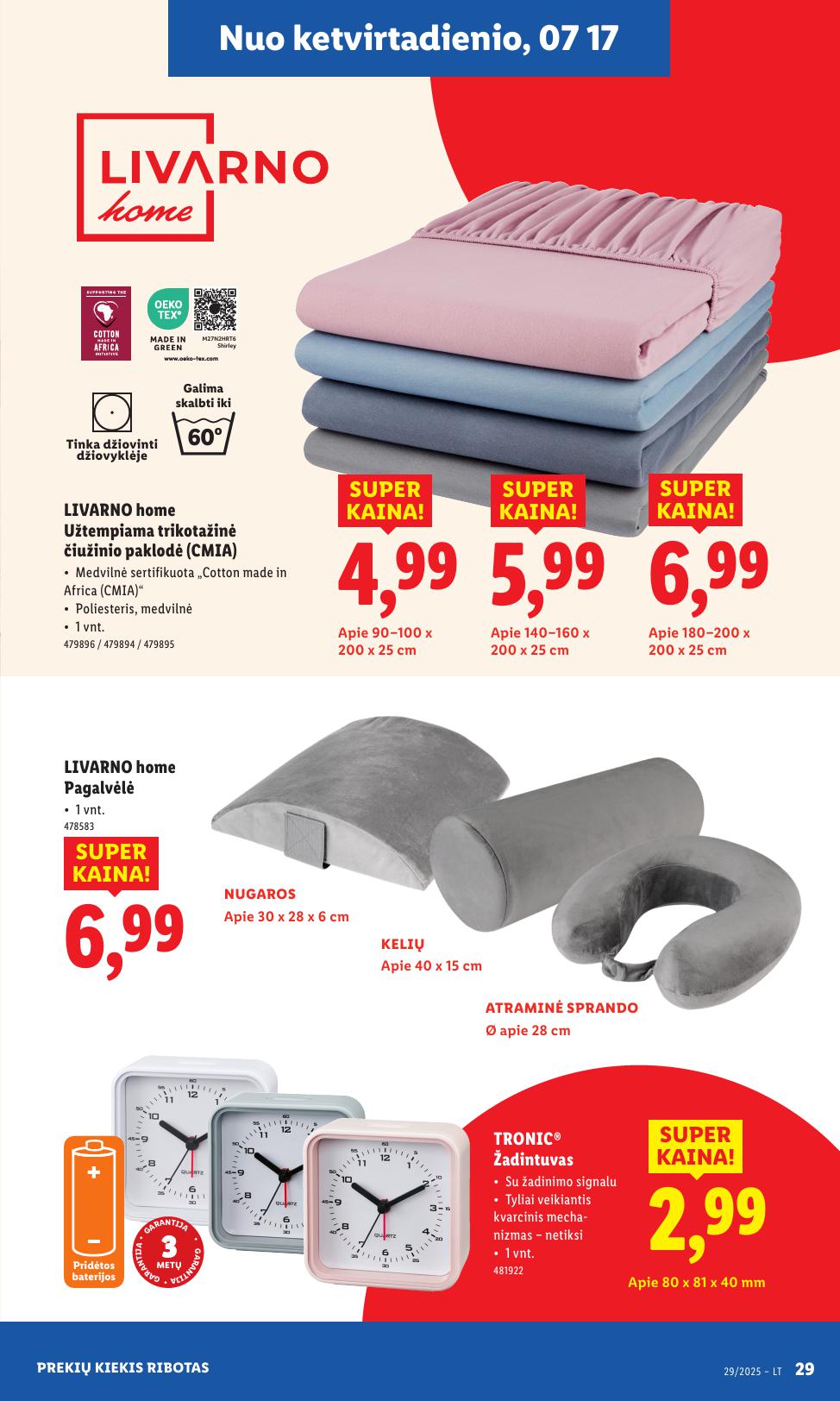 LIDL ne maisto prekių leidinys 2025.07.14 - 2025.07.20
