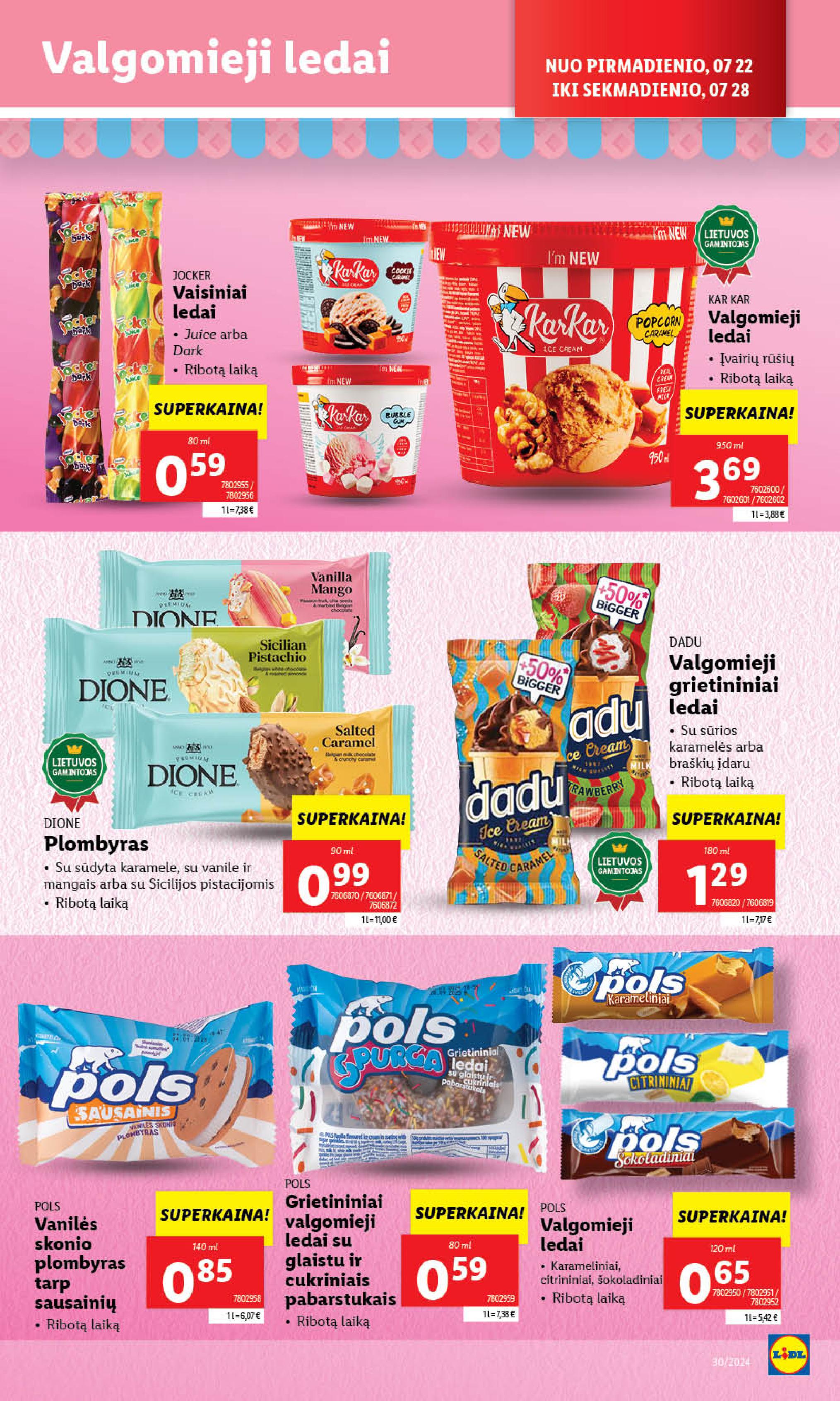 Naujausias LIDL kaininis katalogas 2024.07.22 - 2024.07.28