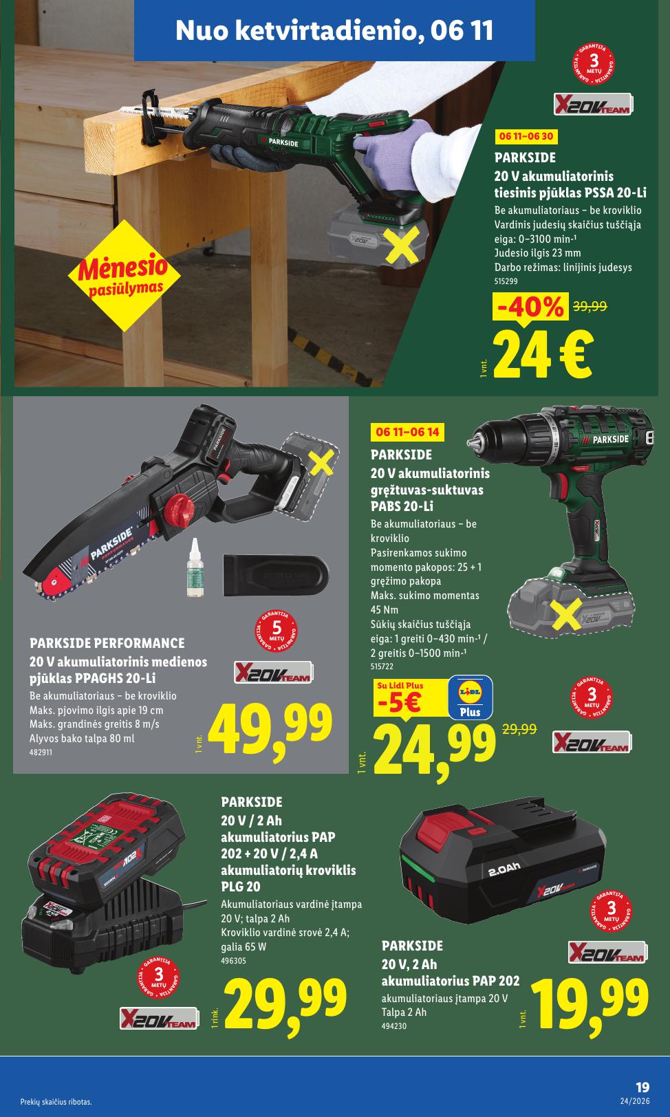 LIDL ne maisto prekių leidinys 2026.06.08 - 2026.06.14