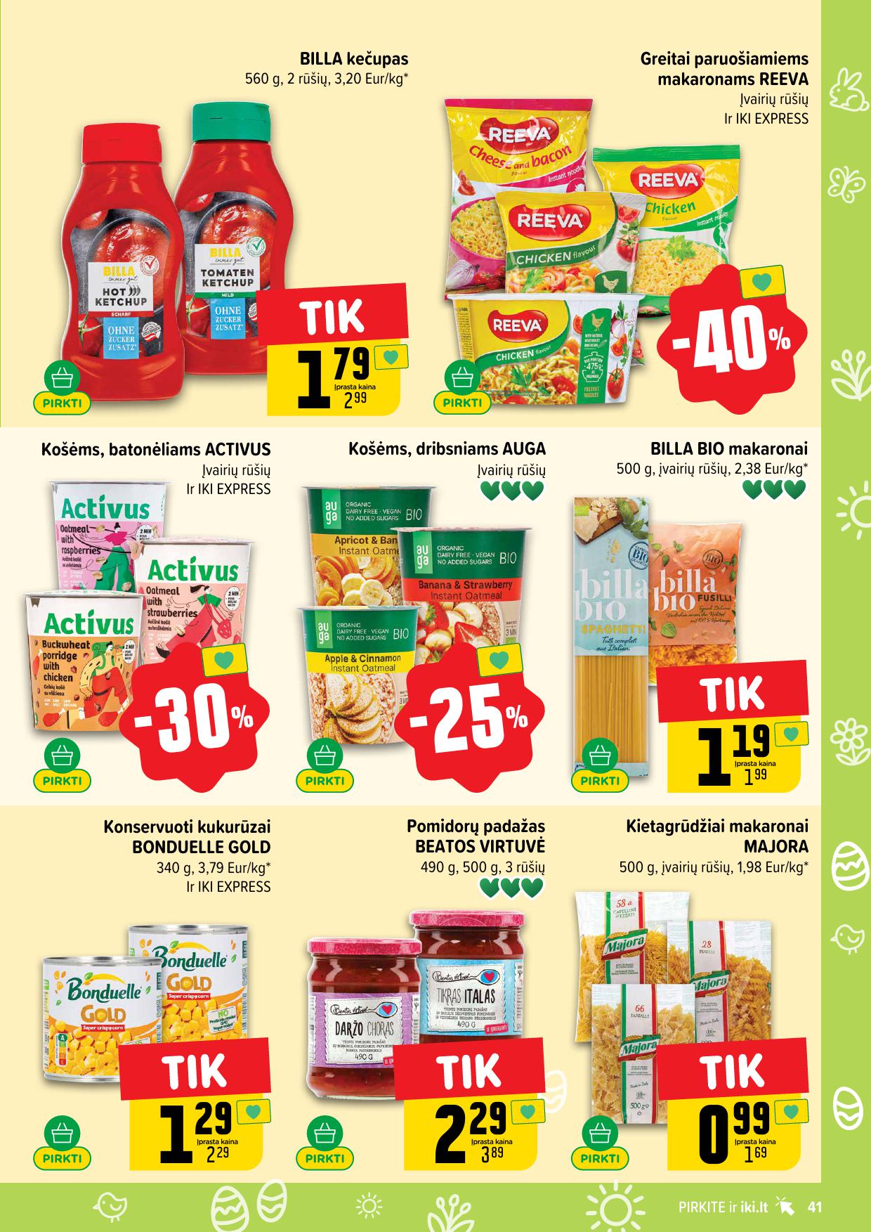 Naujausias IKI kaininis katalogas 2026.03.23 - 2026.03.29