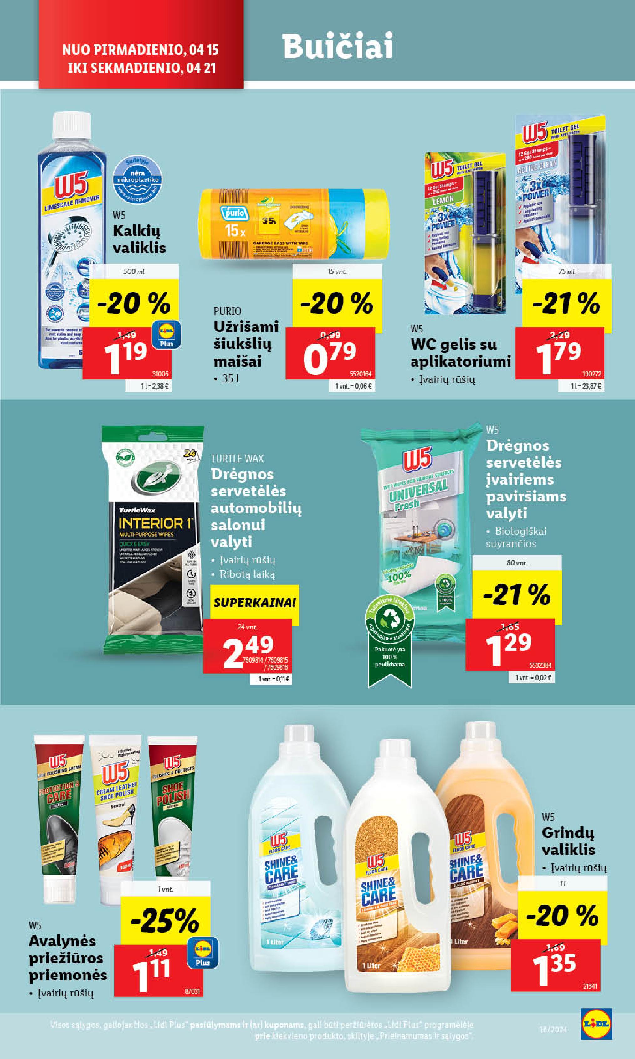 Naujausias LIDL kaininis katalogas 2024.04.15 - 2024.04.21