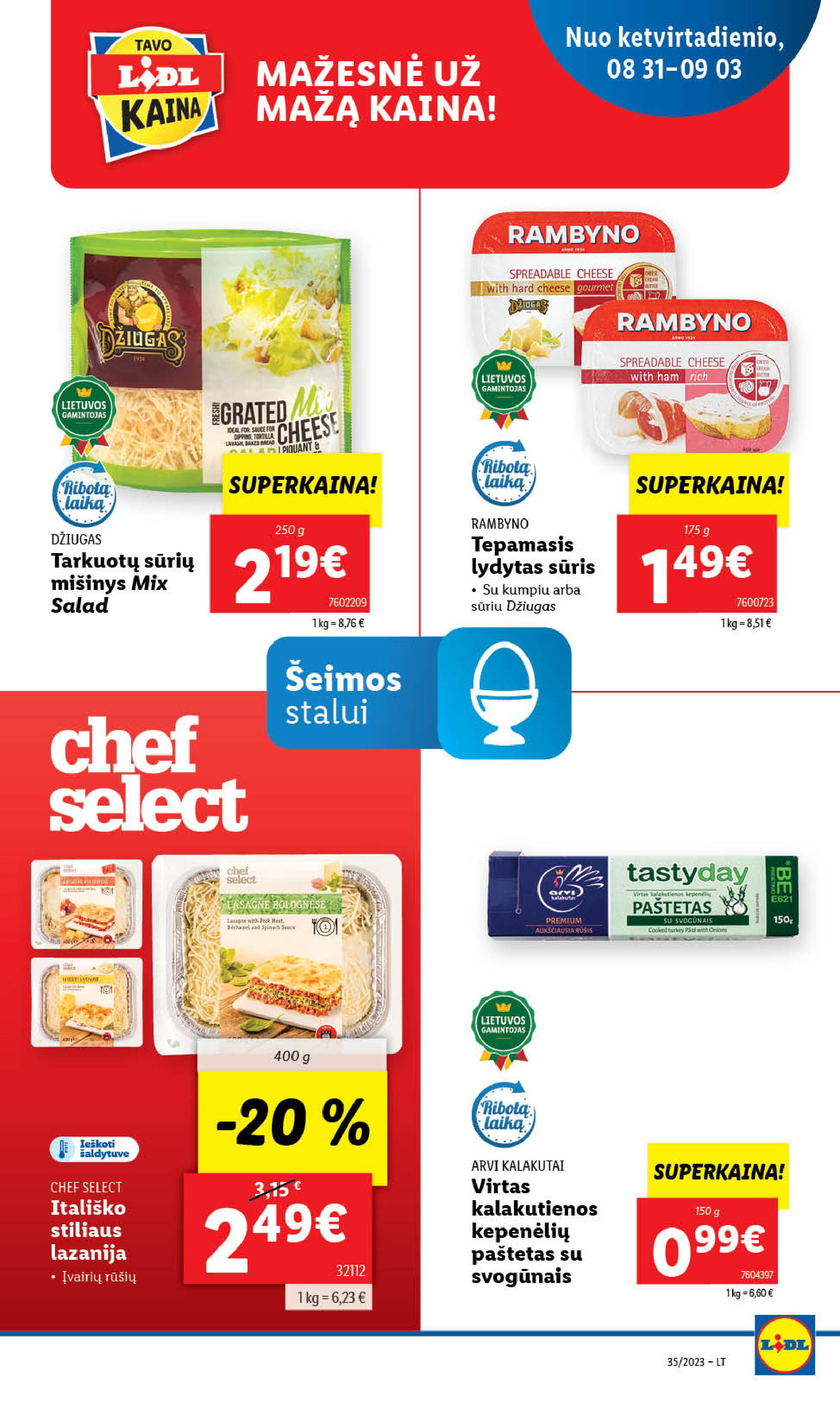 Naujausias LIDL kaininis katalogas 2023.08.28 - 2023.09.03