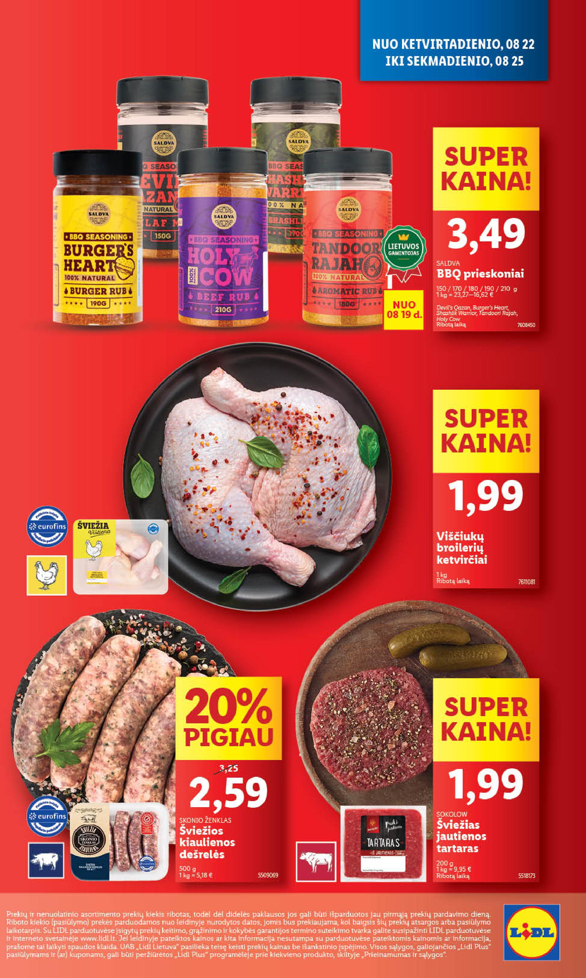 Naujausias LIDL kaininis katalogas 2024.08.19 - 2024.08.25