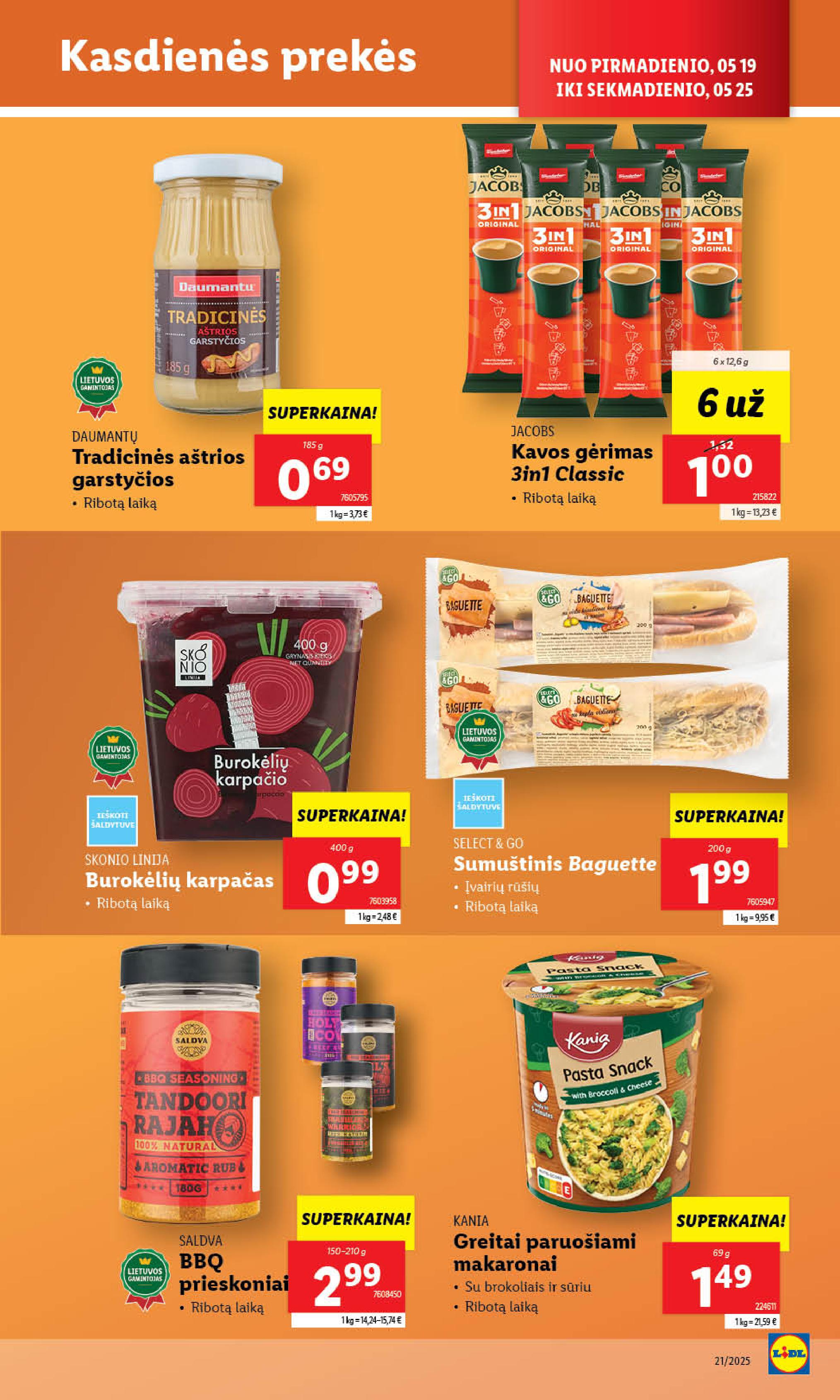 Naujausias LIDL kaininis katalogas 2025.05.19 - 2025.05.25